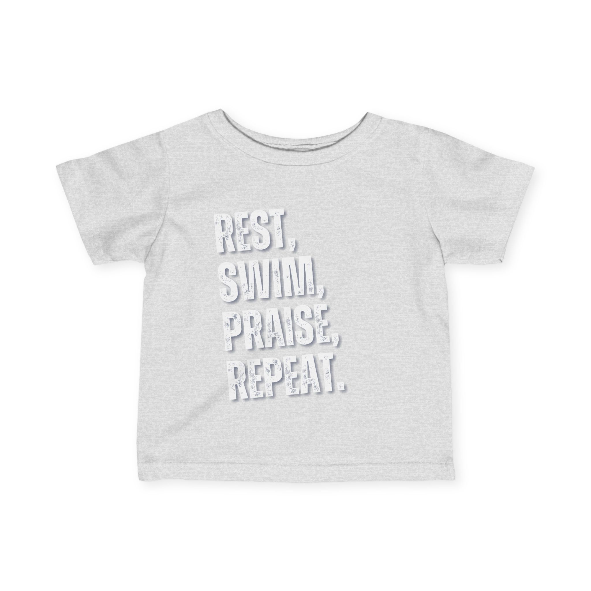Infant Tee: Rest, Swim, Praise, Repeat – Summer-Inspired Design - Image 7