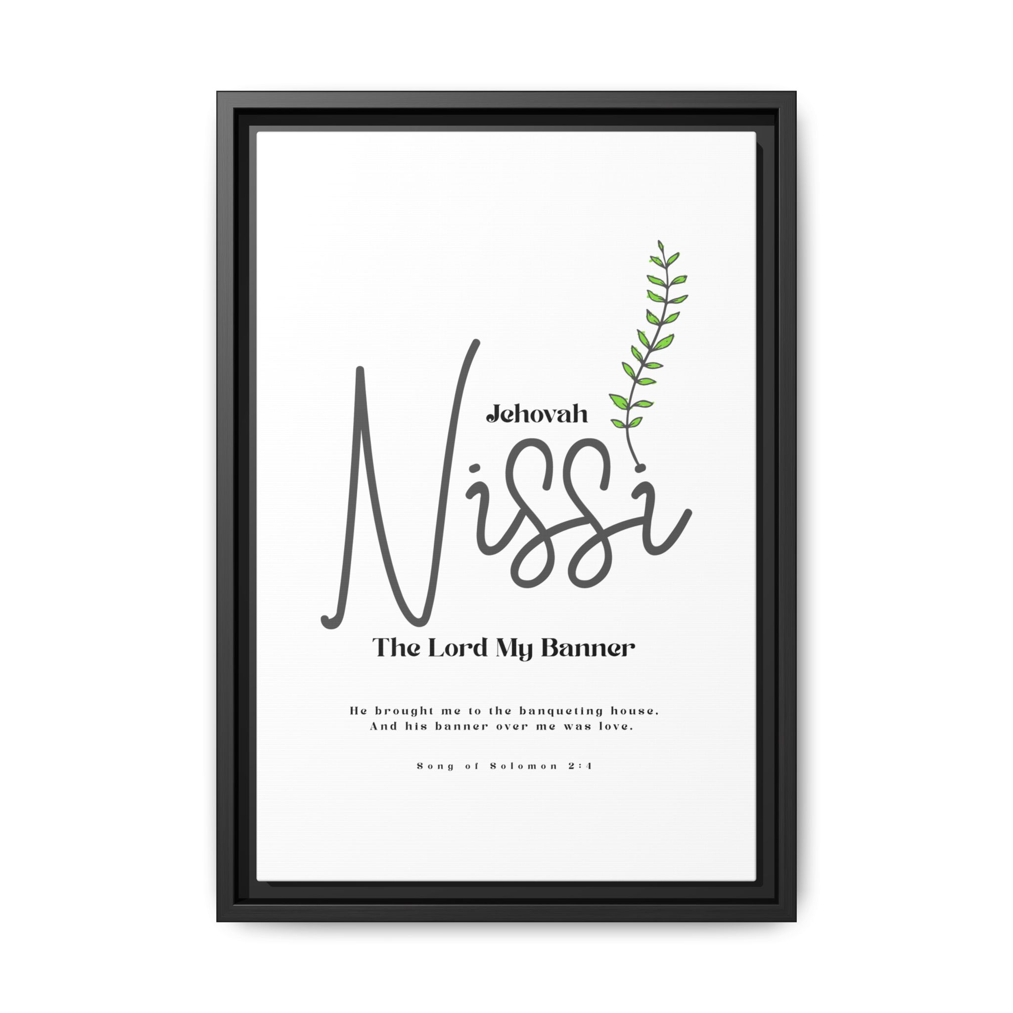 Jehovah Nissi Framed Canvas - "The Lord My Banner" Multi-Color Victory Wall Art - Image 25