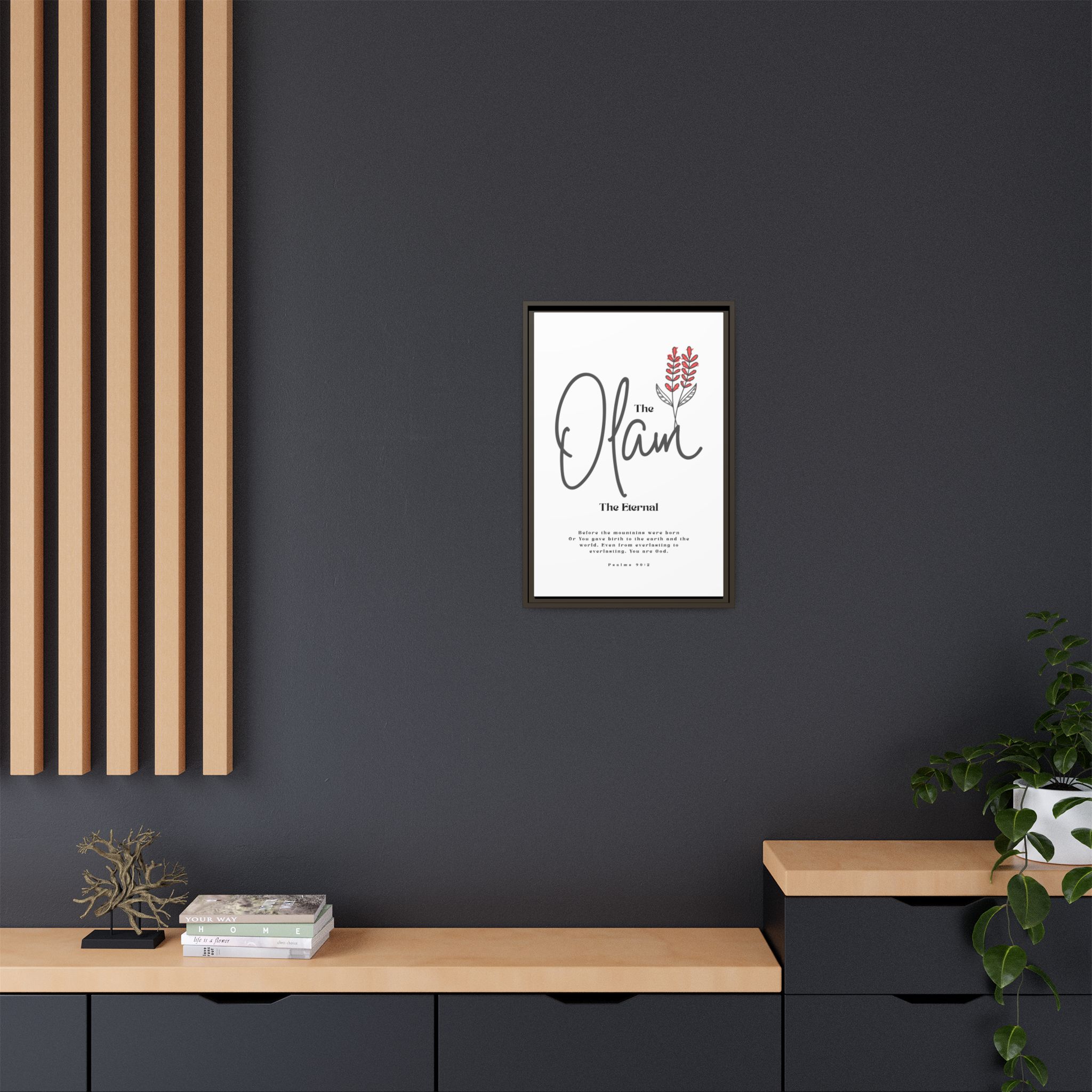 El Olam Framed Canvas - The Eternal God- Timeless Multi-Color Scripture Art - Image 44