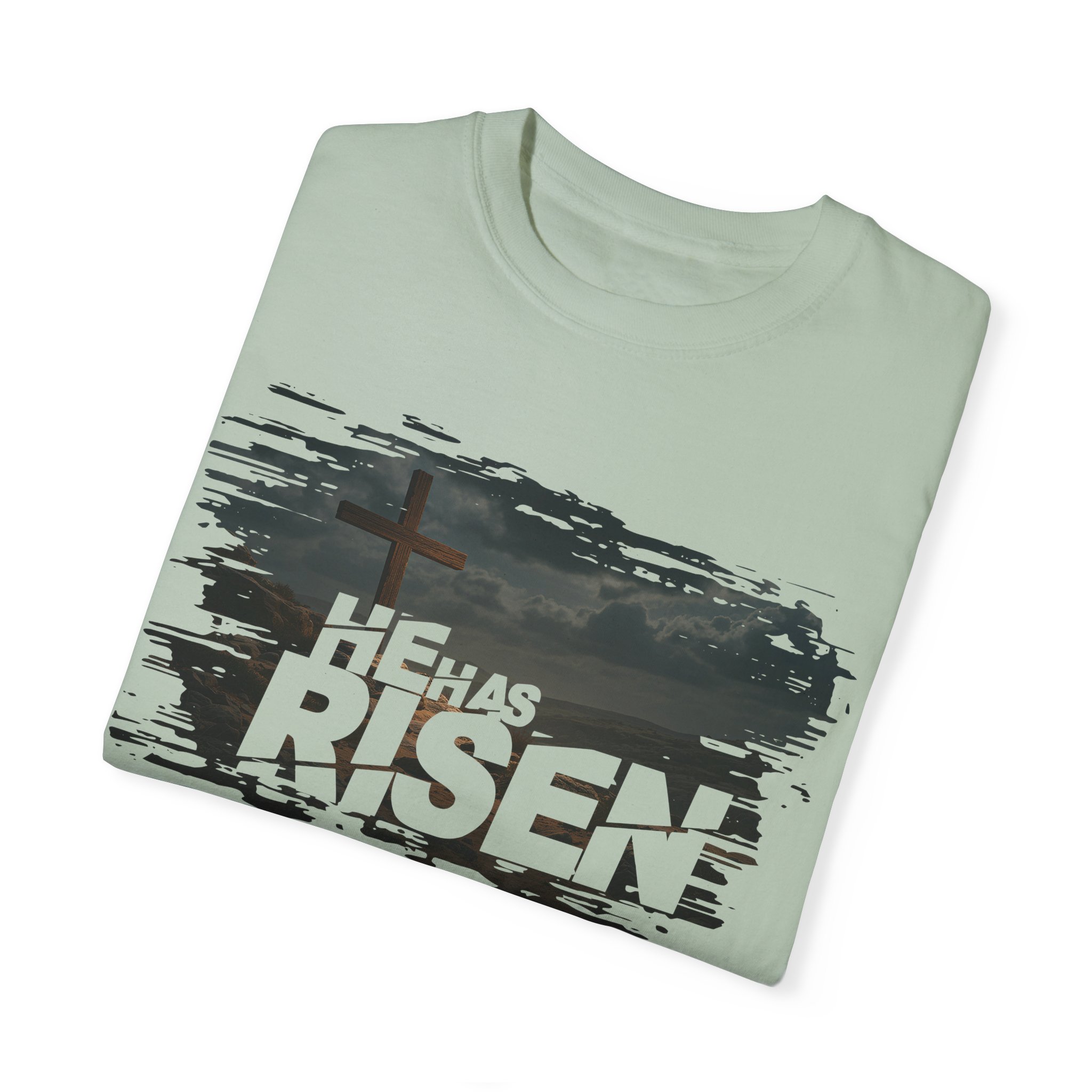 He Has Risen Matthew 28:6 v2 - Inspirational Unisex Christian T-Shirt by Love316 - Image 31