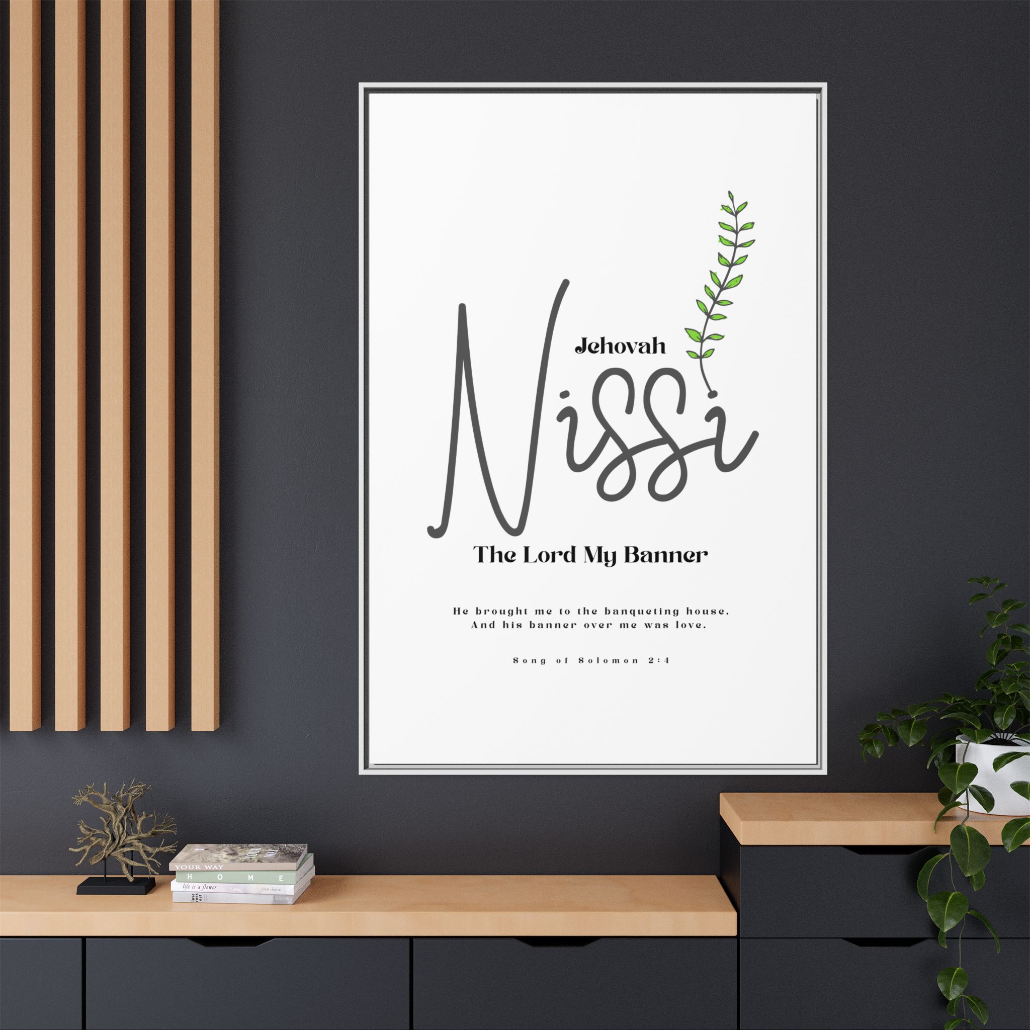 Jehovah Nissi Framed Canvas - "The Lord My Banner" Multi-Color Victory Wall Art - Image 60