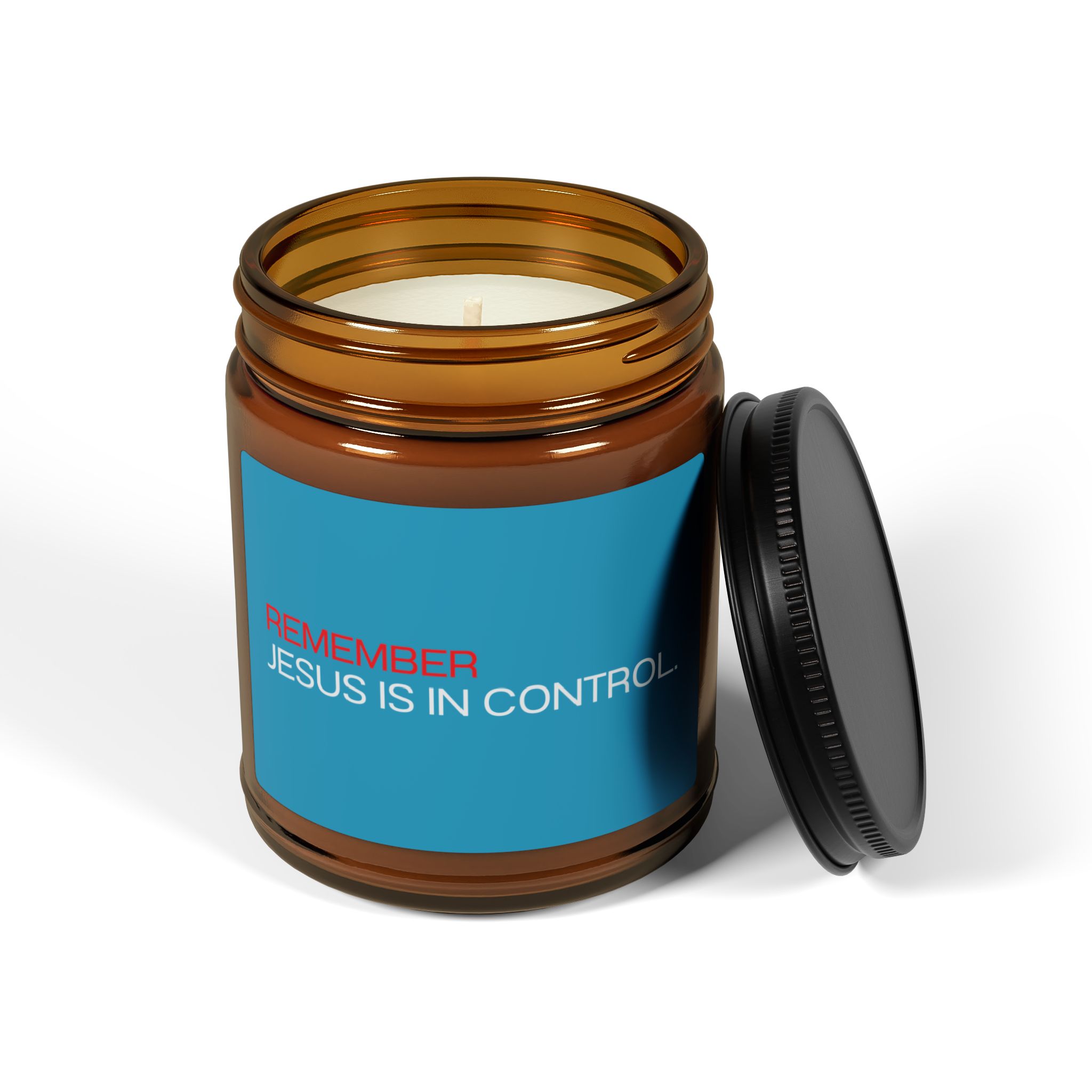 Remember: Jesus is in Control - Scented Candle - Christian Home Decor - Image 3