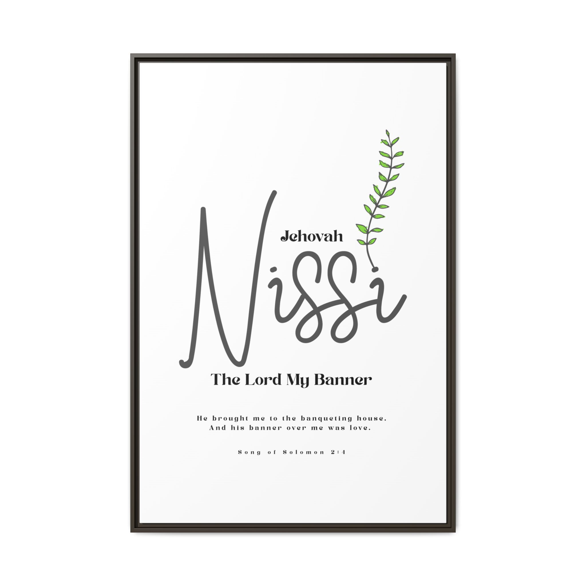 Jehovah Nissi Framed Canvas - "The Lord My Banner" Multi-Color Victory Wall Art - Image 17