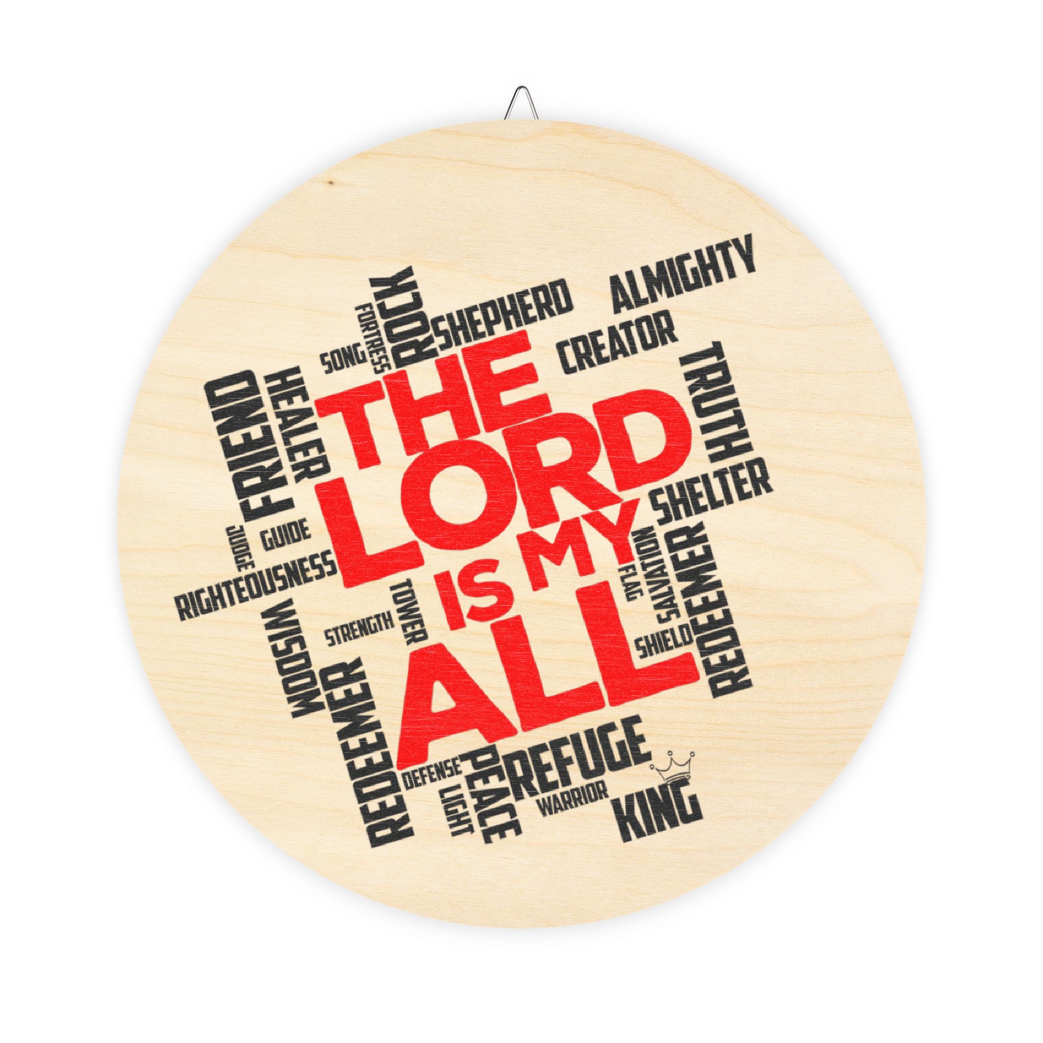The Lord is My All - Wooden Sign - Christian Wall Art with Inspirational Design - Image 7