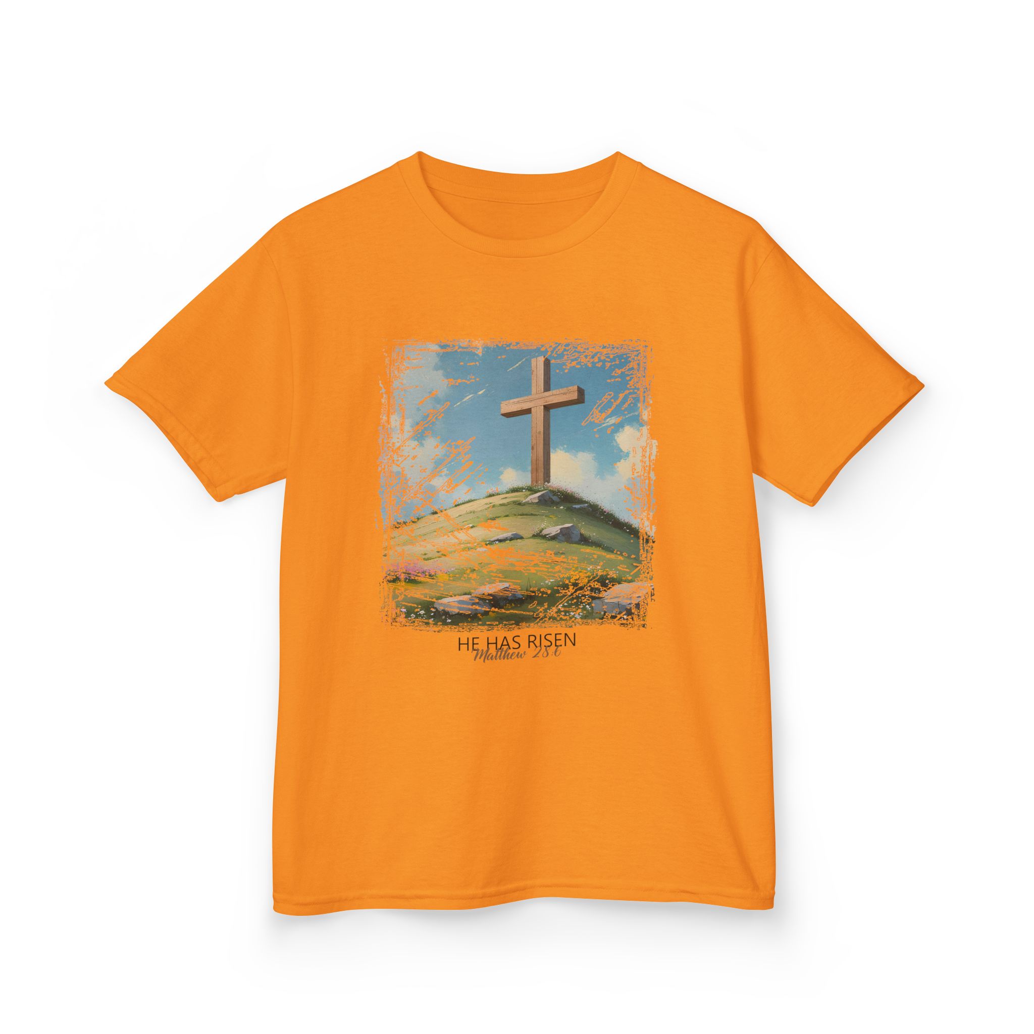 He Has Risen Matthew 28:6 - Inspirational Kids Christian T-Shirt by Love316 - Image 8