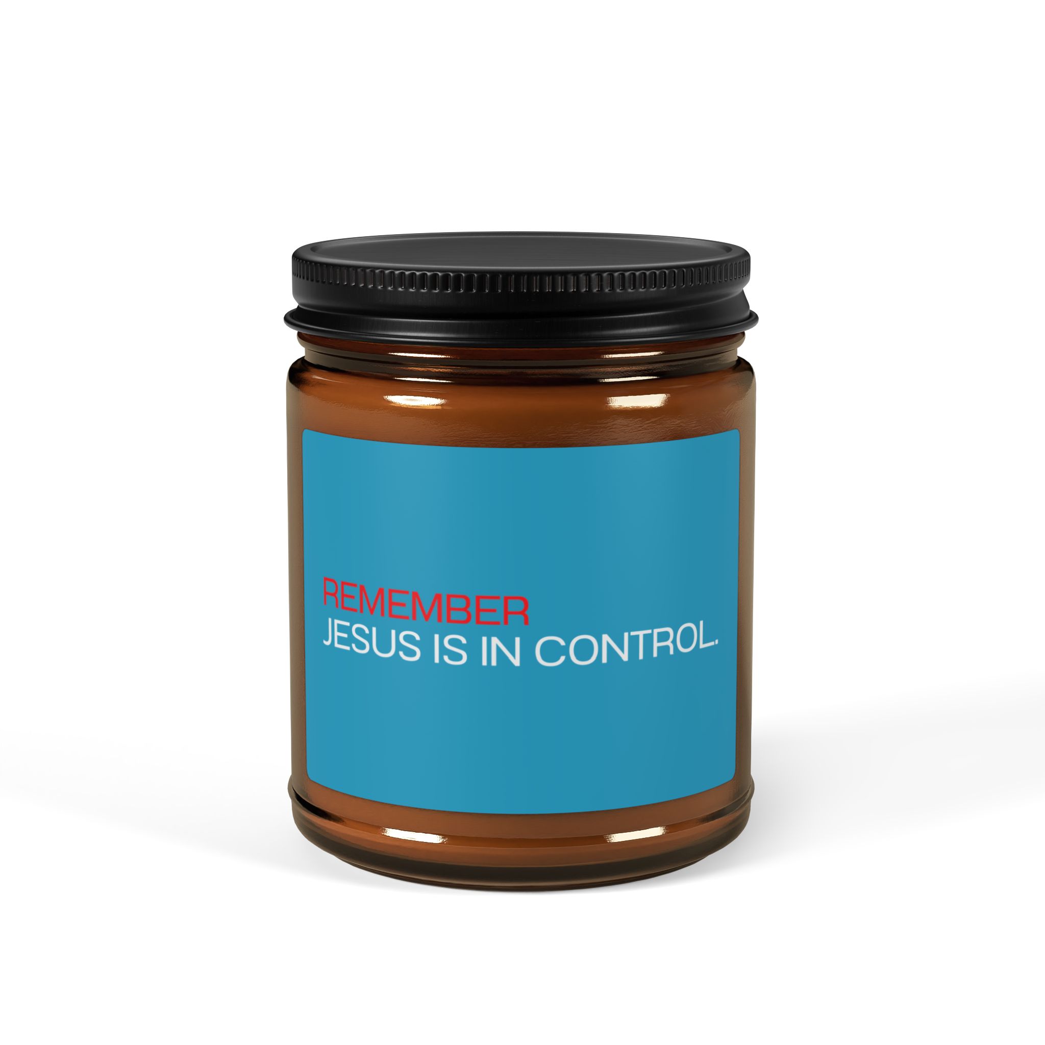 Remember: Jesus is in Control - Scented Candle - Christian Home Decor - Image 2