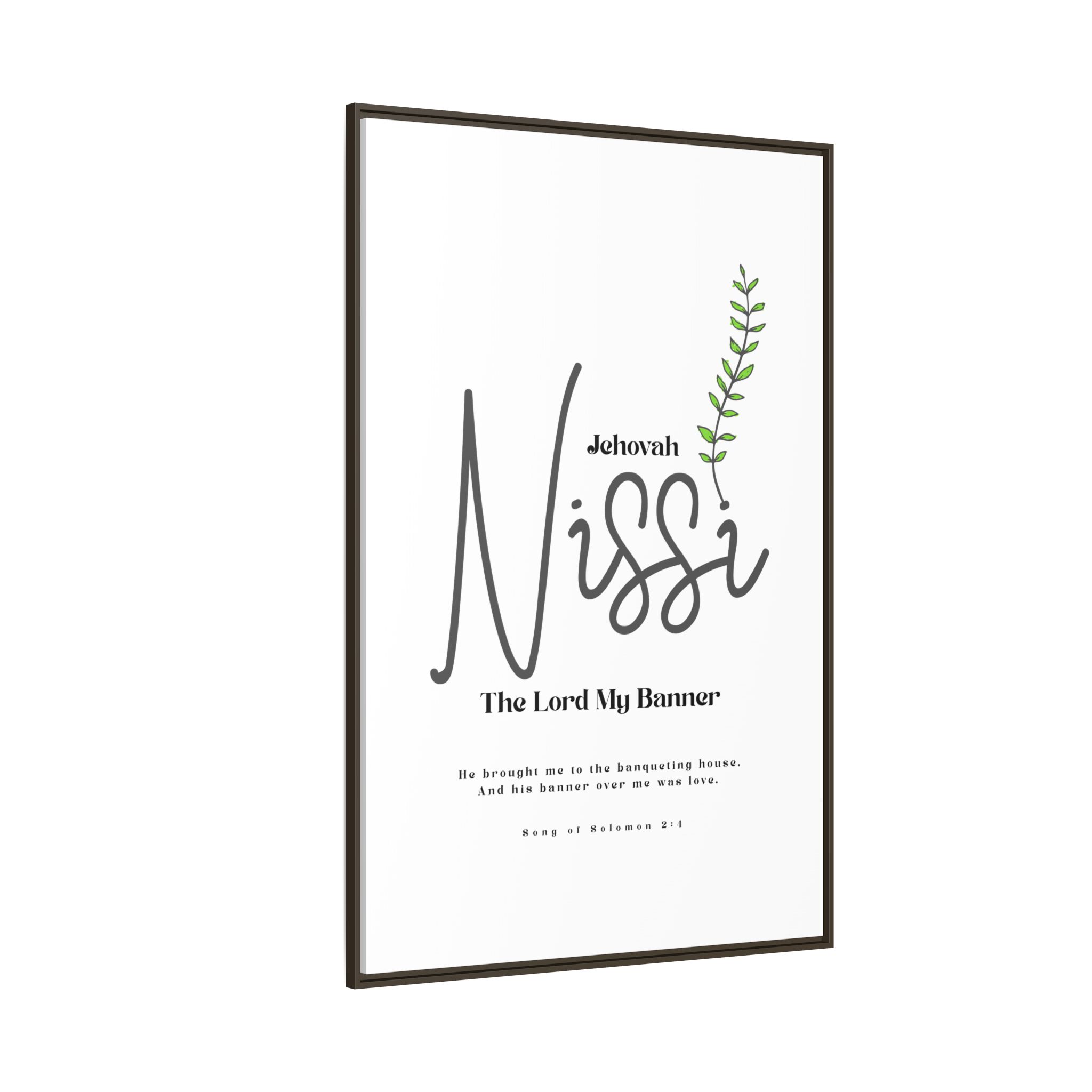 Jehovah Nissi Framed Canvas - "The Lord My Banner" Multi-Color Victory Wall Art - Image 54
