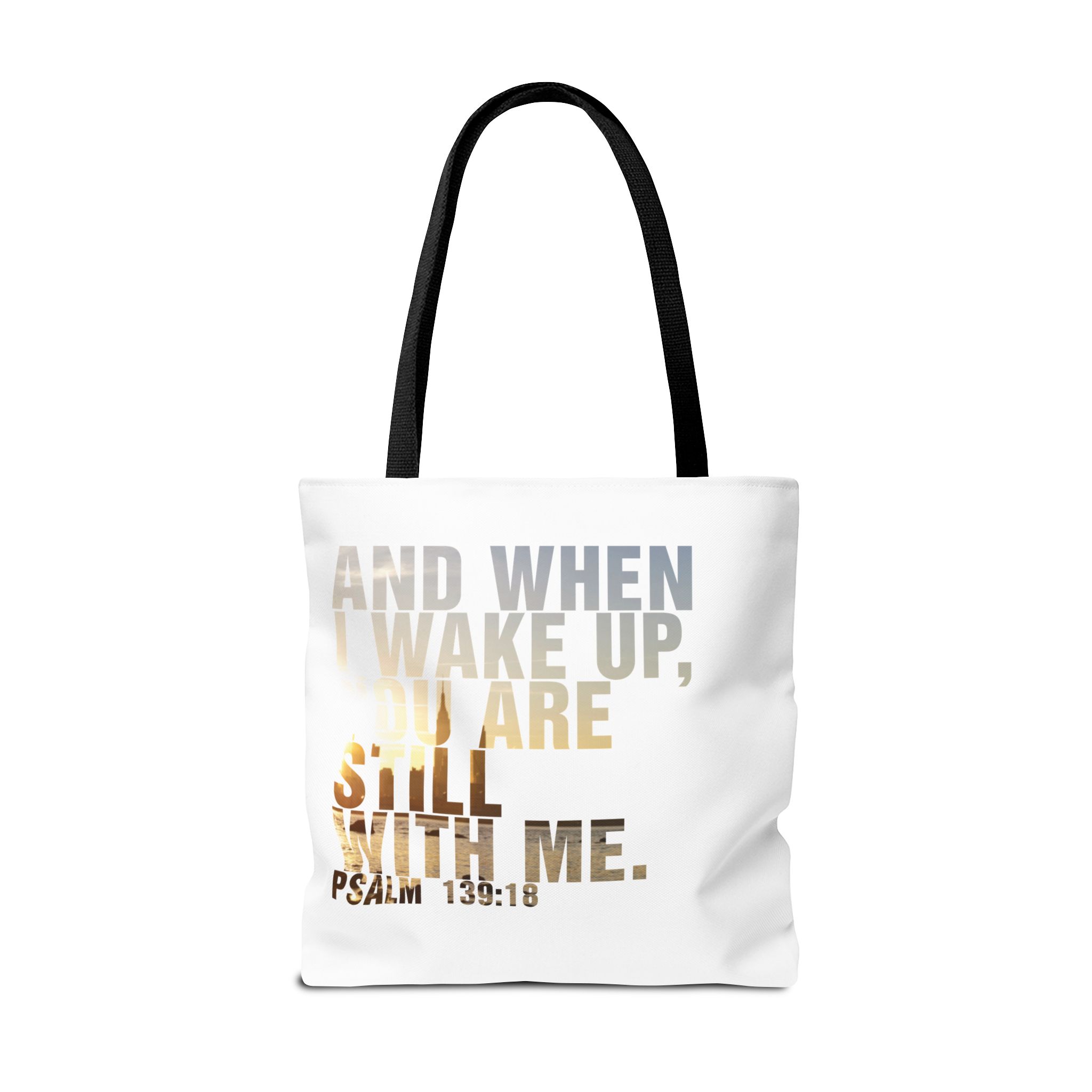 Inspirational 'And When I Wake Up' Tote Bag – Psalm 139:18, Durable & Stylish - Image 10