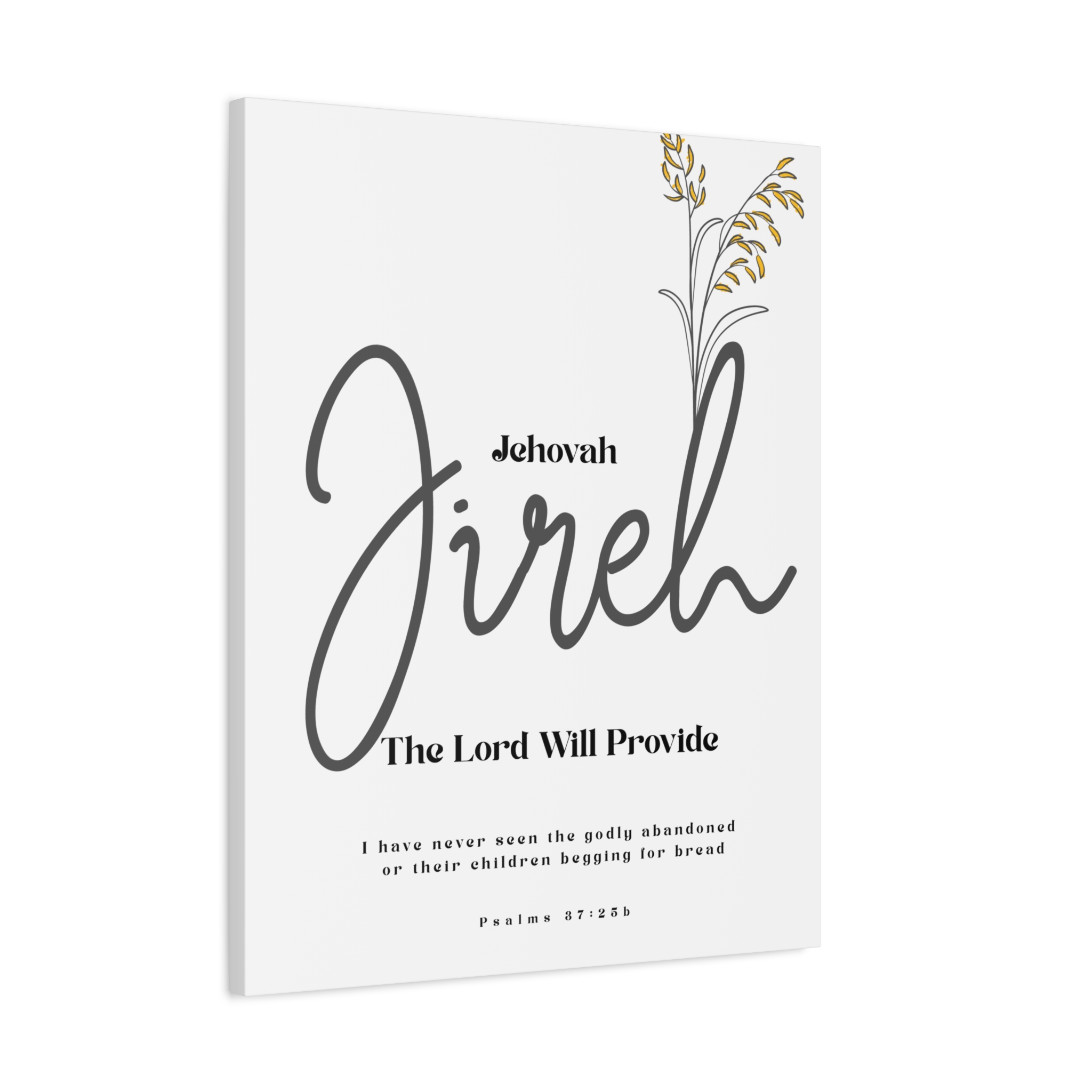 Jehovah Jireh Canvas - Minimalist 'The Lord Will Provide' Wall Art, Ready to Hang - Image 14