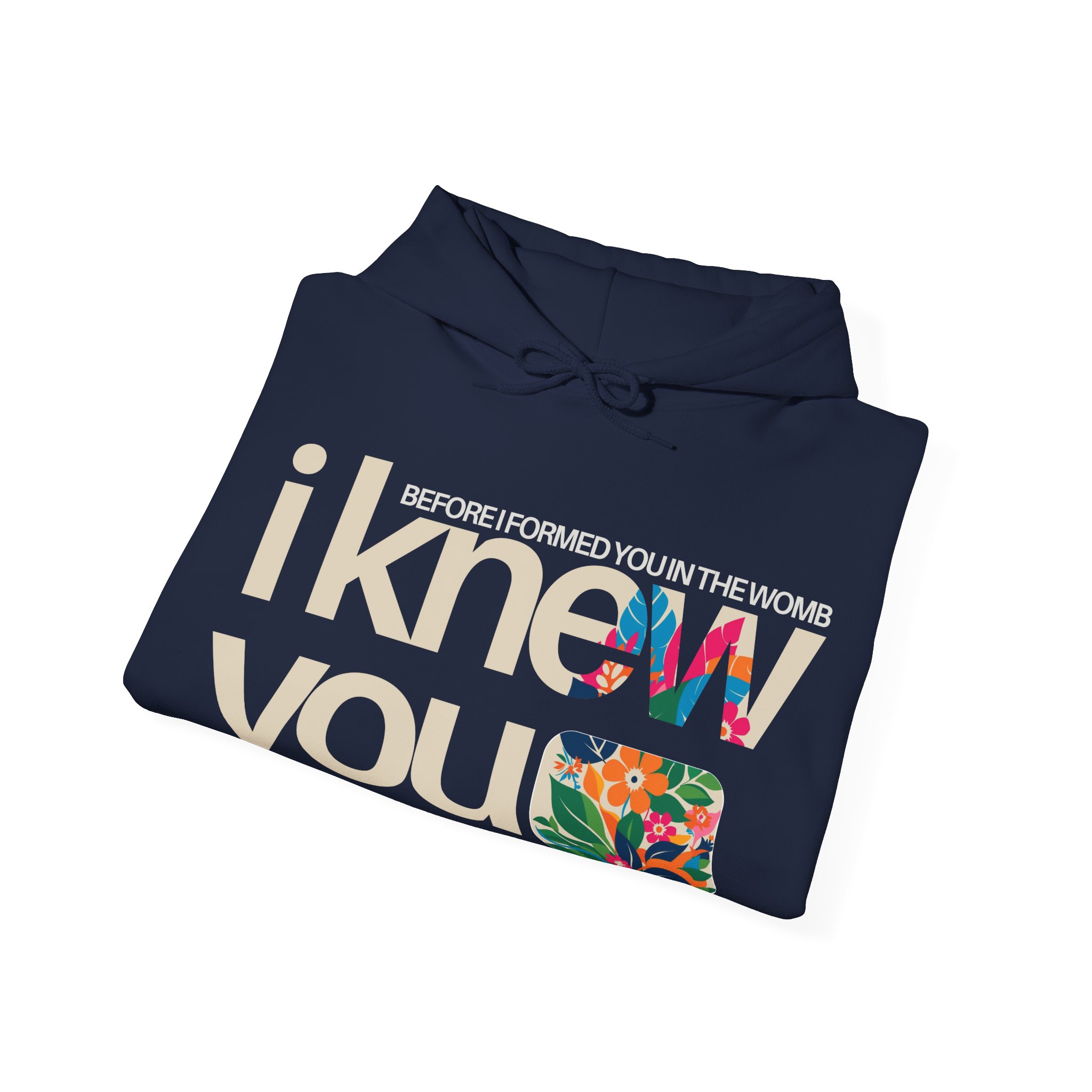Unisex Faith Hoodie – I Knew You Jeremiah 1:5 - Image 4