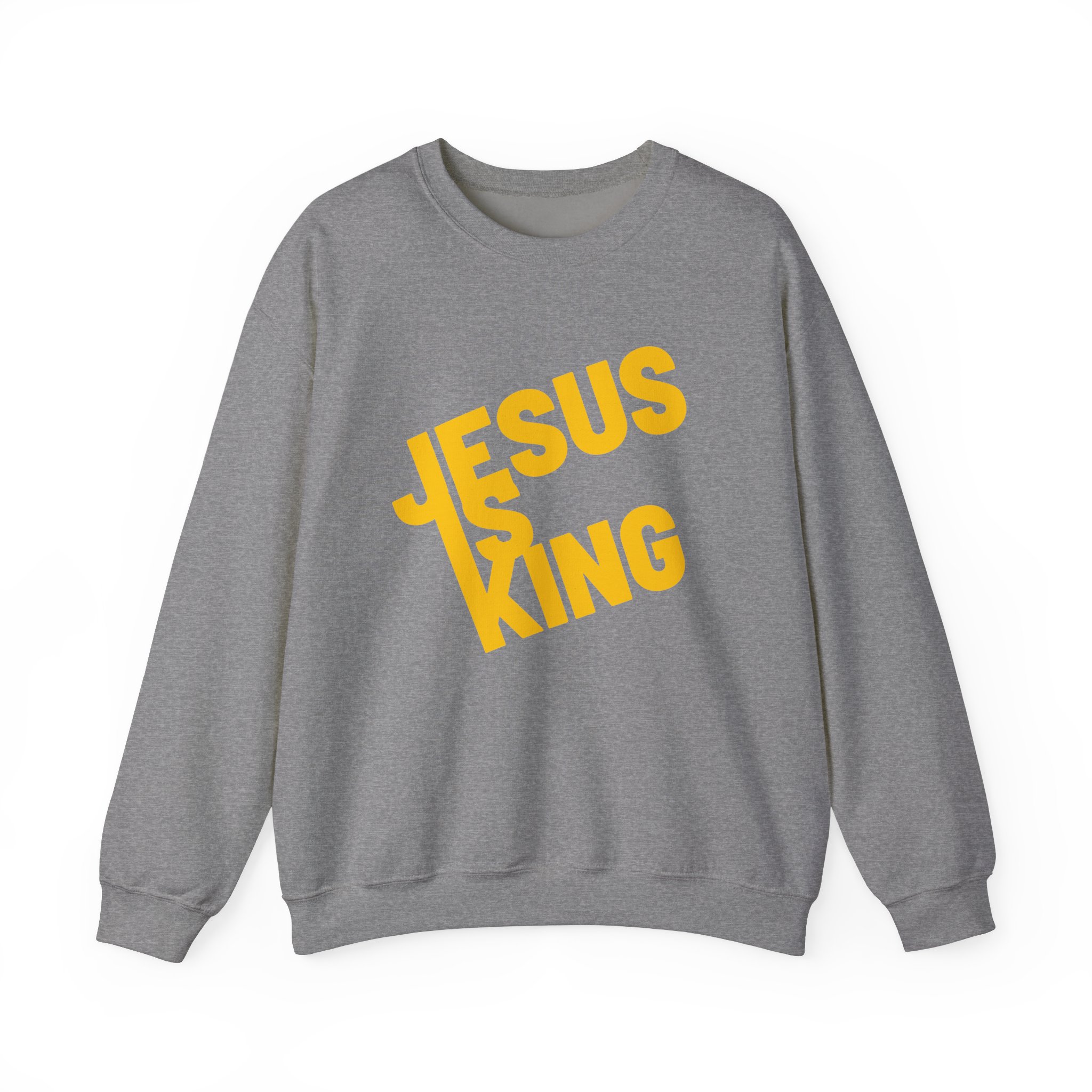Jesus is King - Sweatshirt - Christian Apparel, Unisex Heavy Blend - Image 28