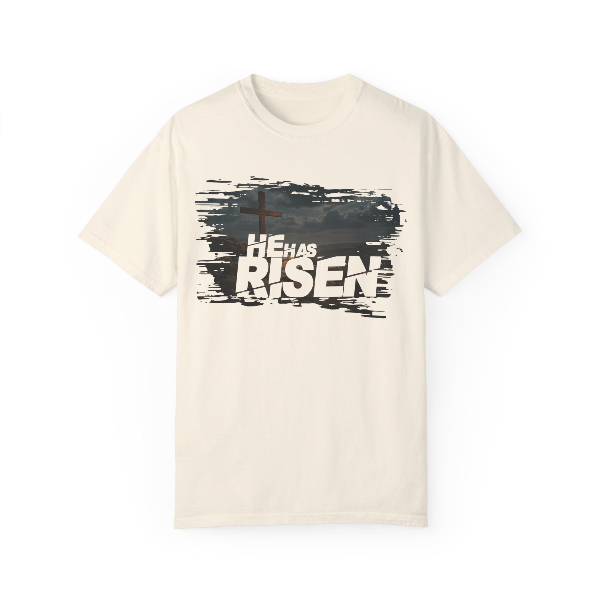 He Has Risen Matthew 28:6 v2 - Inspirational Unisex Christian T-Shirt by Love316 - Image 9