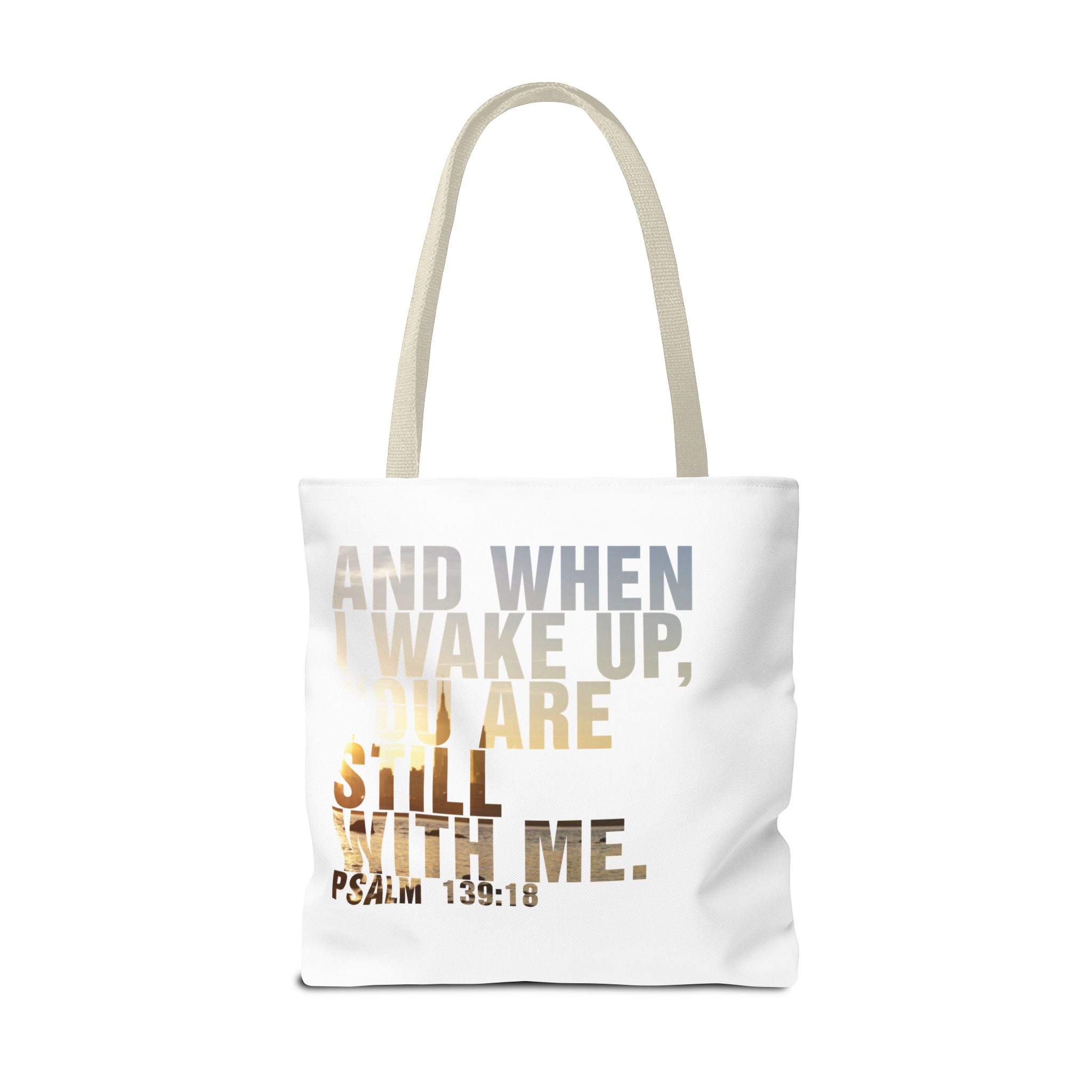 Inspirational 'And When I Wake Up' Tote Bag – Psalm 139:18, Durable & Stylish - Image 46