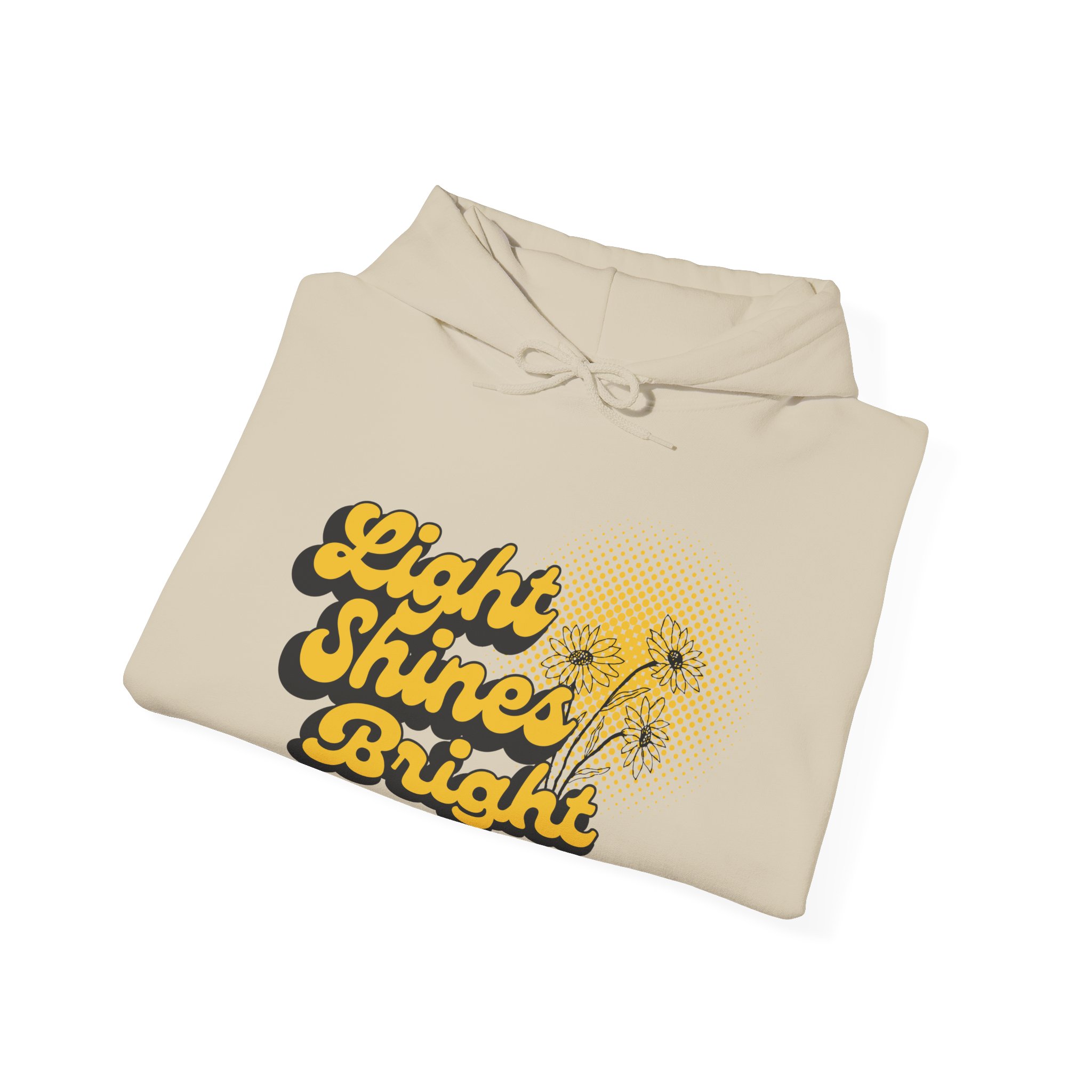 Women’s Hooded Sweatshirt: Light Shines Bright – Cozy & Inspirational Design - Image 16