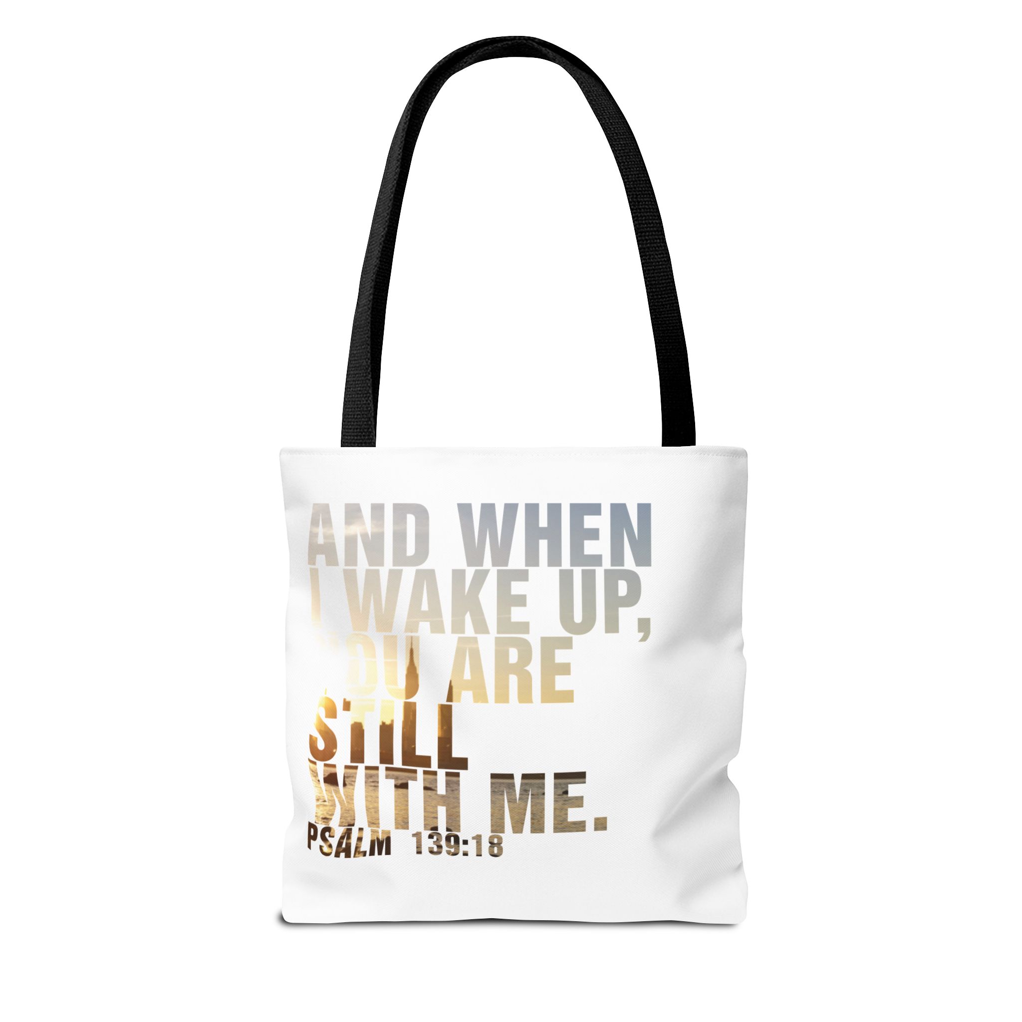 Inspirational 'And When I Wake Up' Tote Bag – Psalm 139:18, Durable & Stylish - Image 3