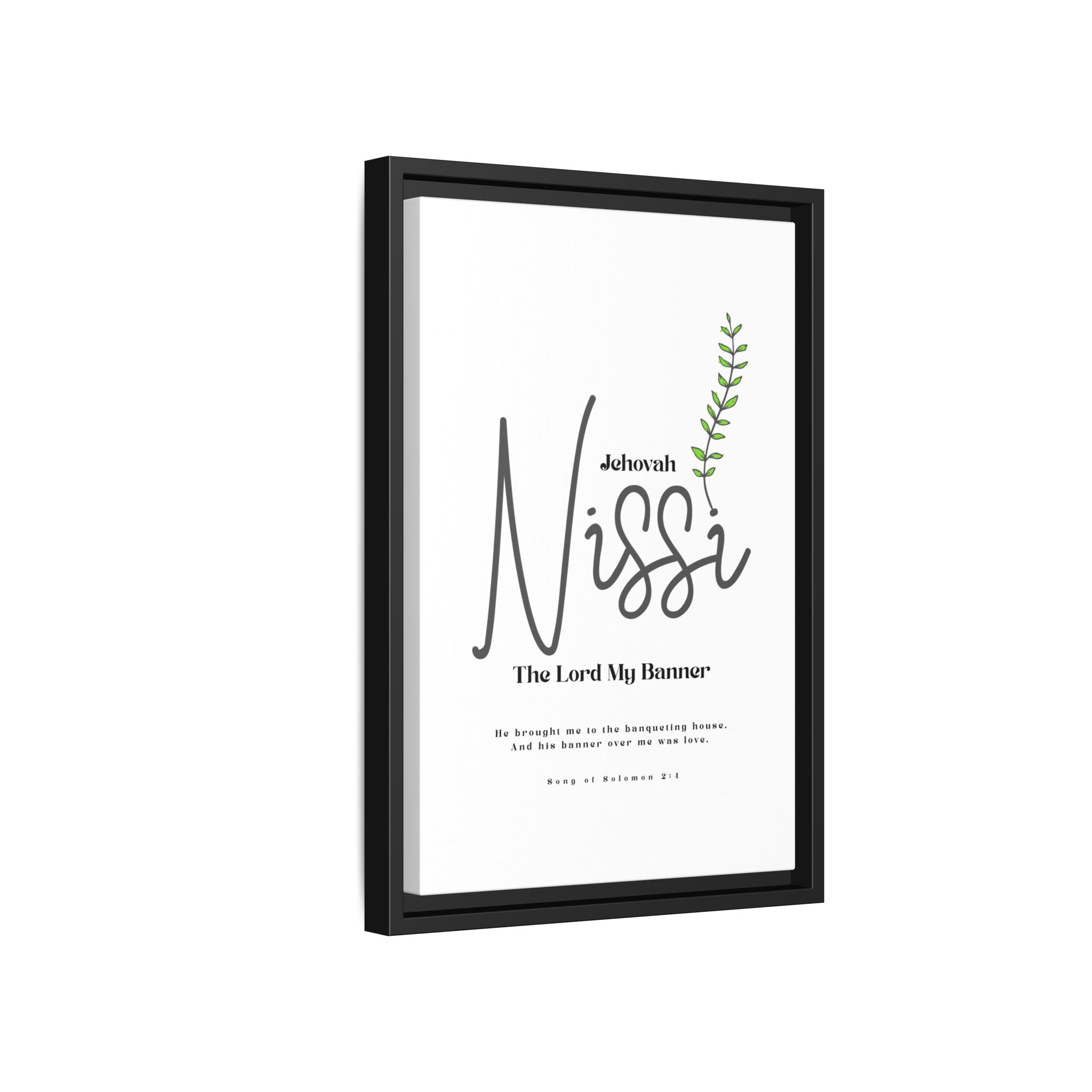 Jehovah Nissi Framed Canvas - "The Lord My Banner" Multi-Color Victory Wall Art - Image 26