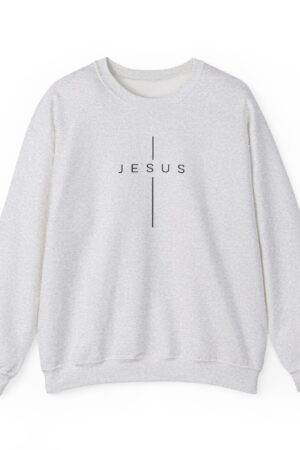 Jesus Sweatshirt Minimalist - Christian Apparel, Unisex Comfort