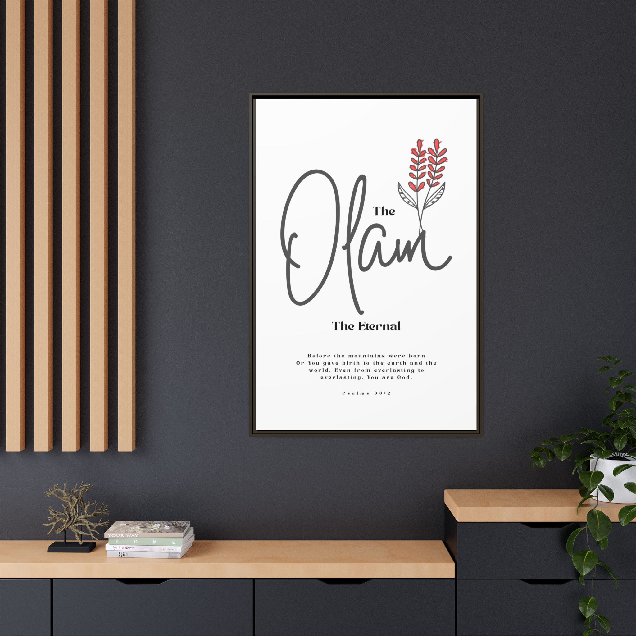 El Olam Framed Canvas - The Eternal God- Timeless Multi-Color Scripture Art - Image 20