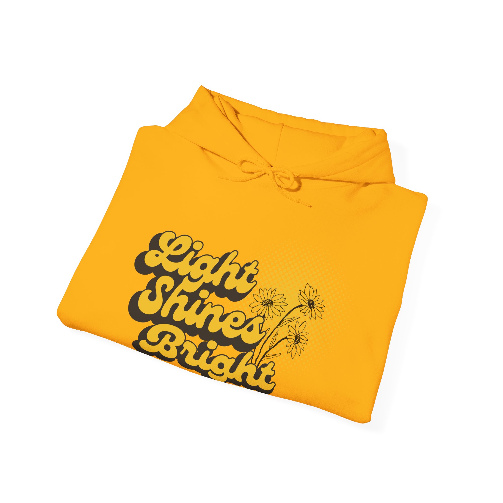 Women’s Hooded Sweatshirt: Light Shines Bright – Cozy & Inspirational Design - Image 4