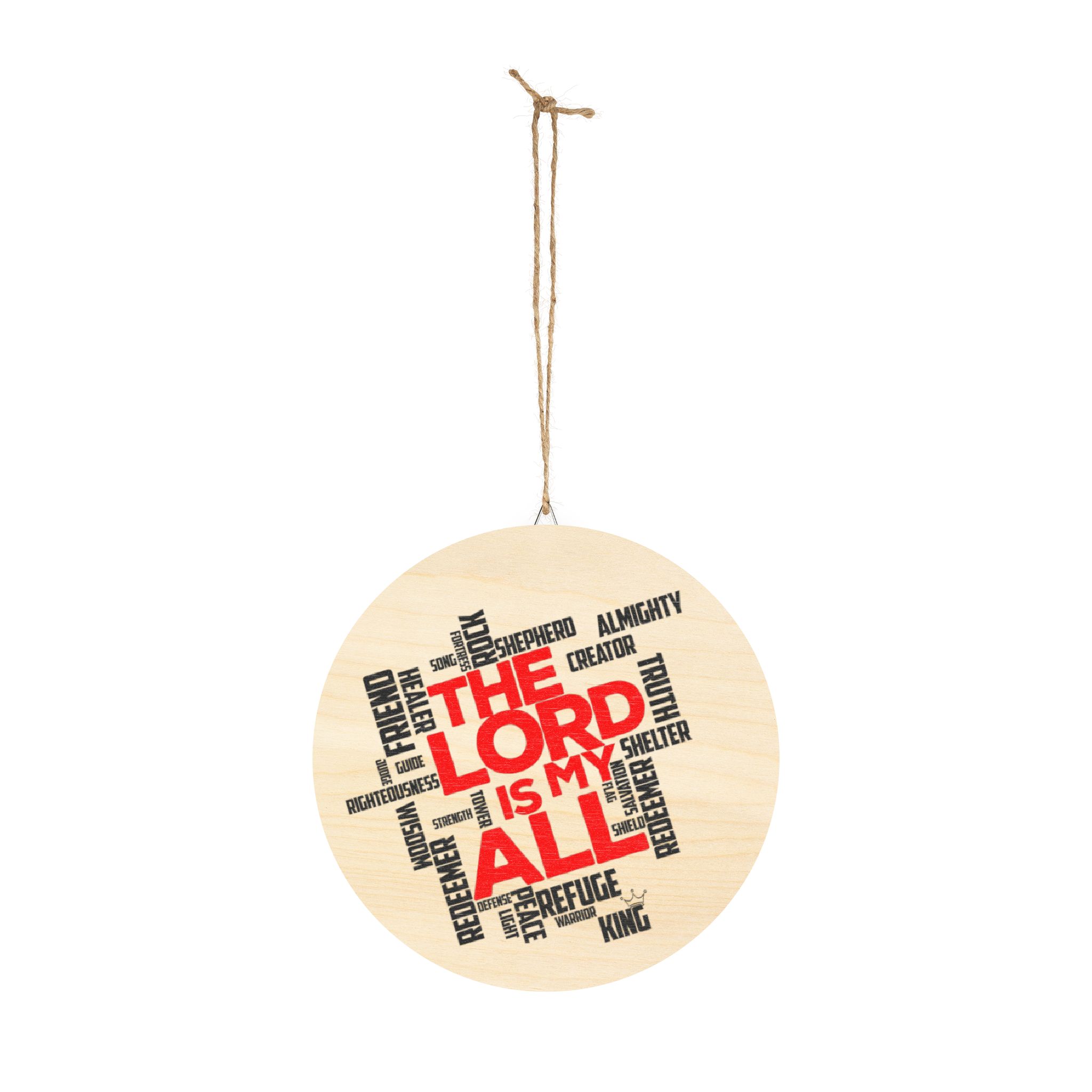 The Lord is My All - Wooden Sign - Christian Wall Art with Inspirational Design - Image 6