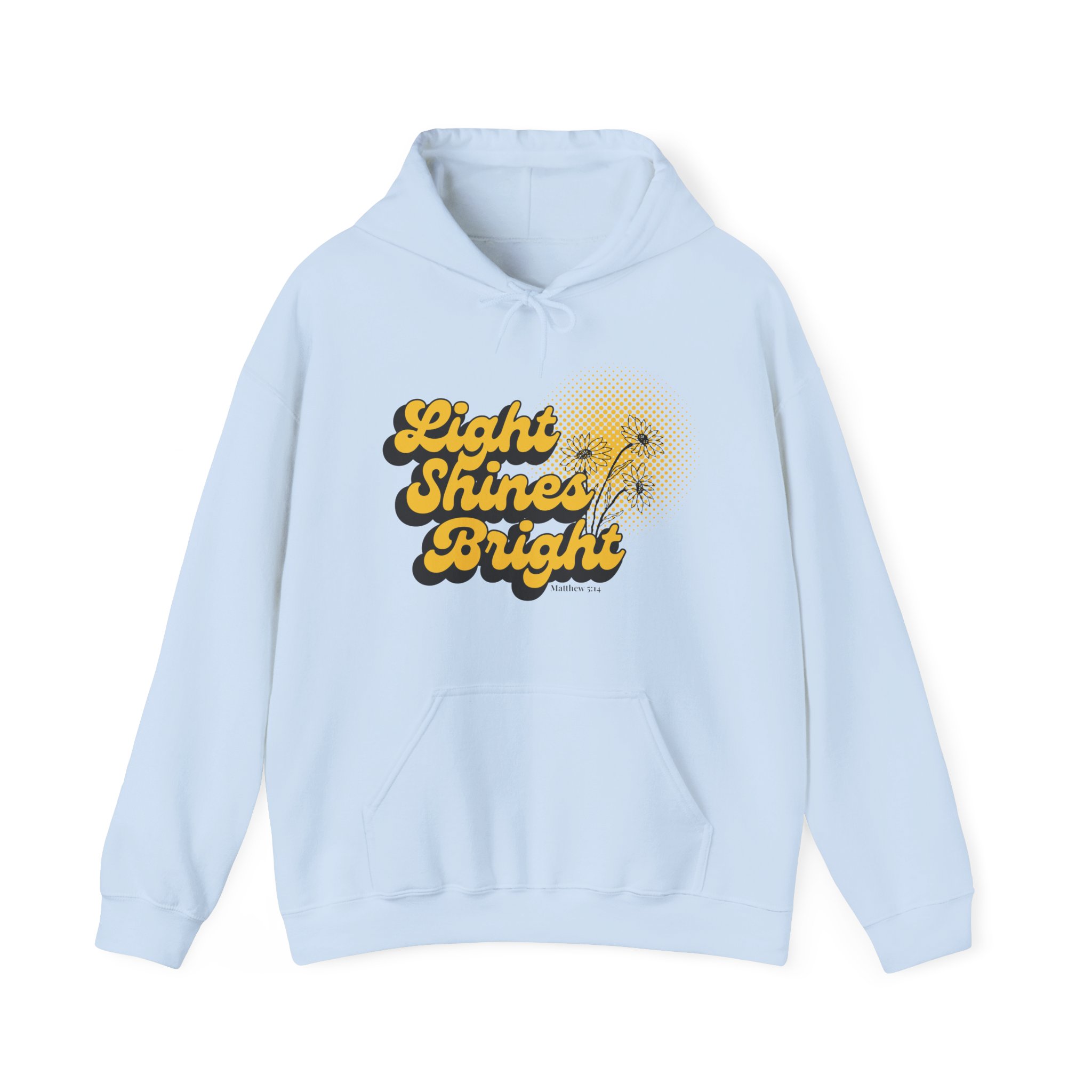 Women’s Hooded Sweatshirt: Light Shines Bright – Cozy & Inspirational Design - Image 19