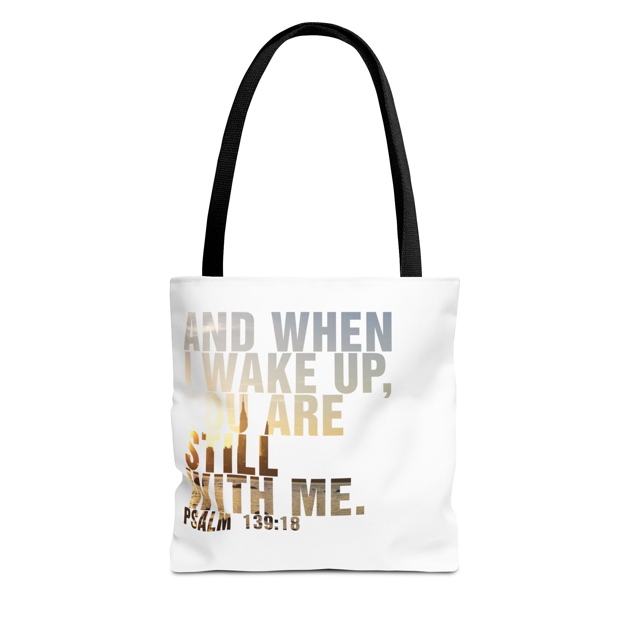 Inspirational 'And When I Wake Up' Tote Bag – Psalm 139:18, Durable & Stylish - Image 2