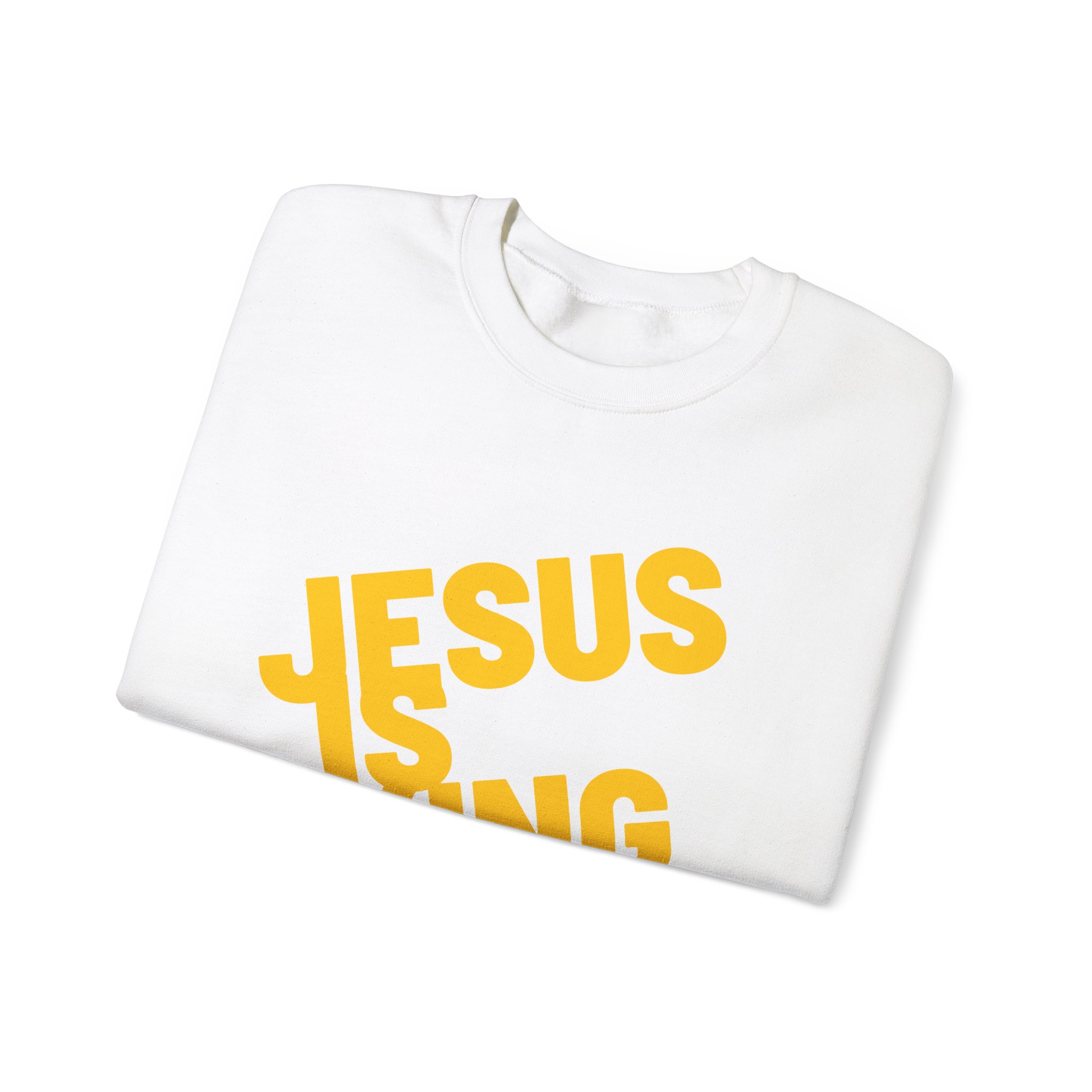 Jesus is King - Sweatshirt - Christian Apparel, Unisex Heavy Blend - Image 7