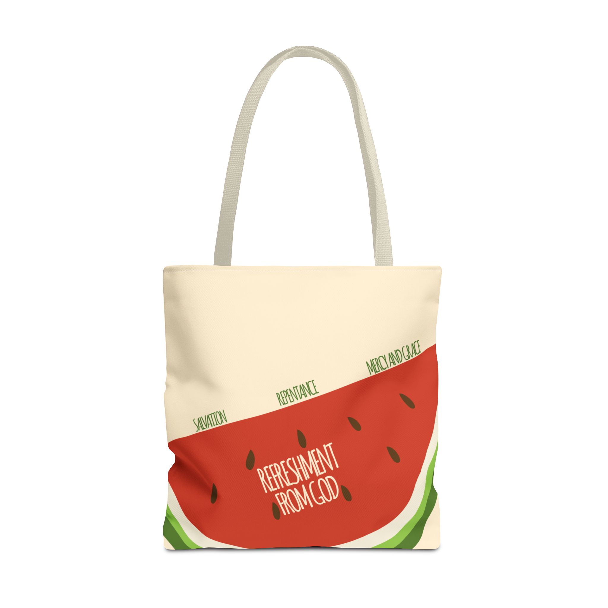 Watermelon Tote Bag - 'Salvation, Repentance, Mercy & Grace' Design, Perfect for Summer - Image 25