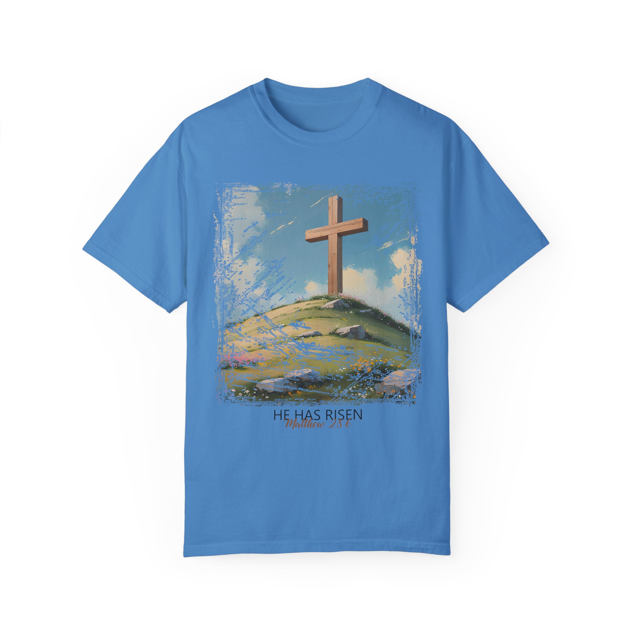 He Has Risen Matthew 28:6 - Inspirational Christian T-Shirt by Love316 - Image 7