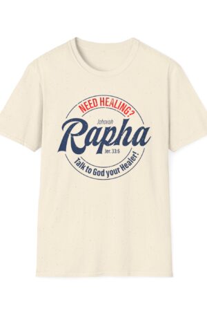 Jehovah Rapha T-Shirt - God Our Healer Christian Tee for Health & Hope