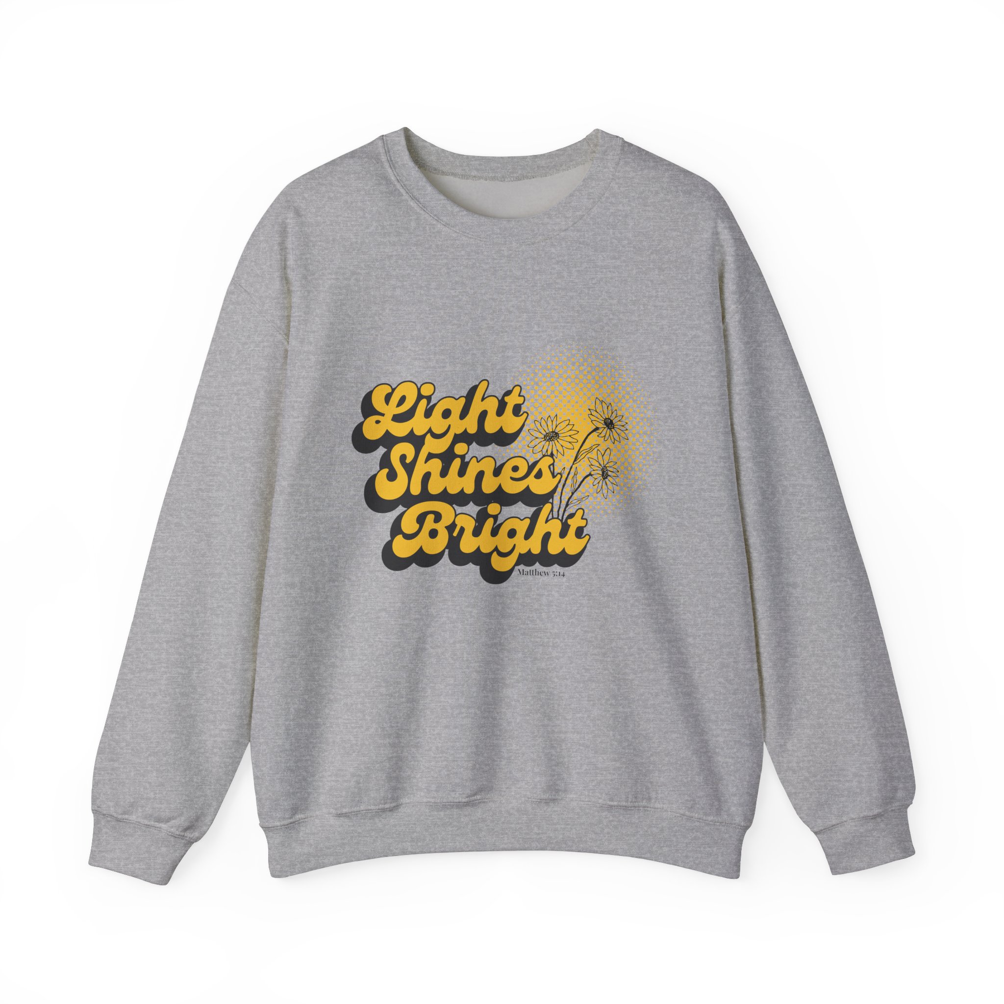 Light Shines Bright, Sweatshirt - Matthew 5:14, Christian Apparel - Image 16