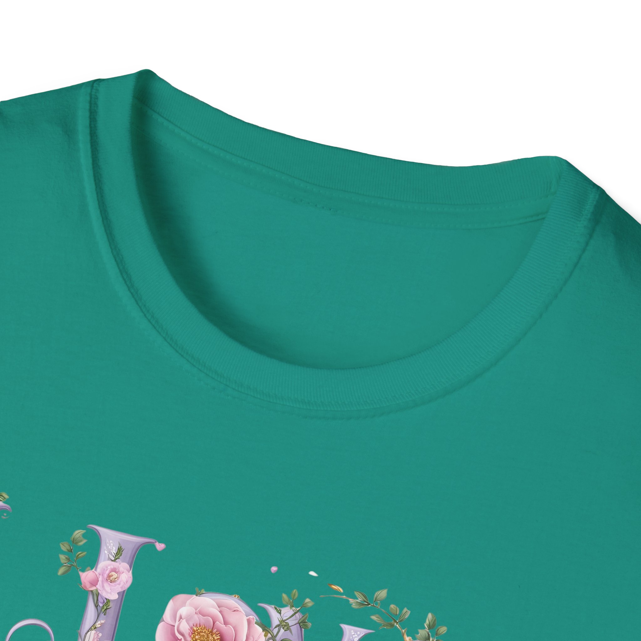 Floral 'I Love Jesus' T-Shirt - Feminine Christian Top - Soft Cotton Tee - Image 58
