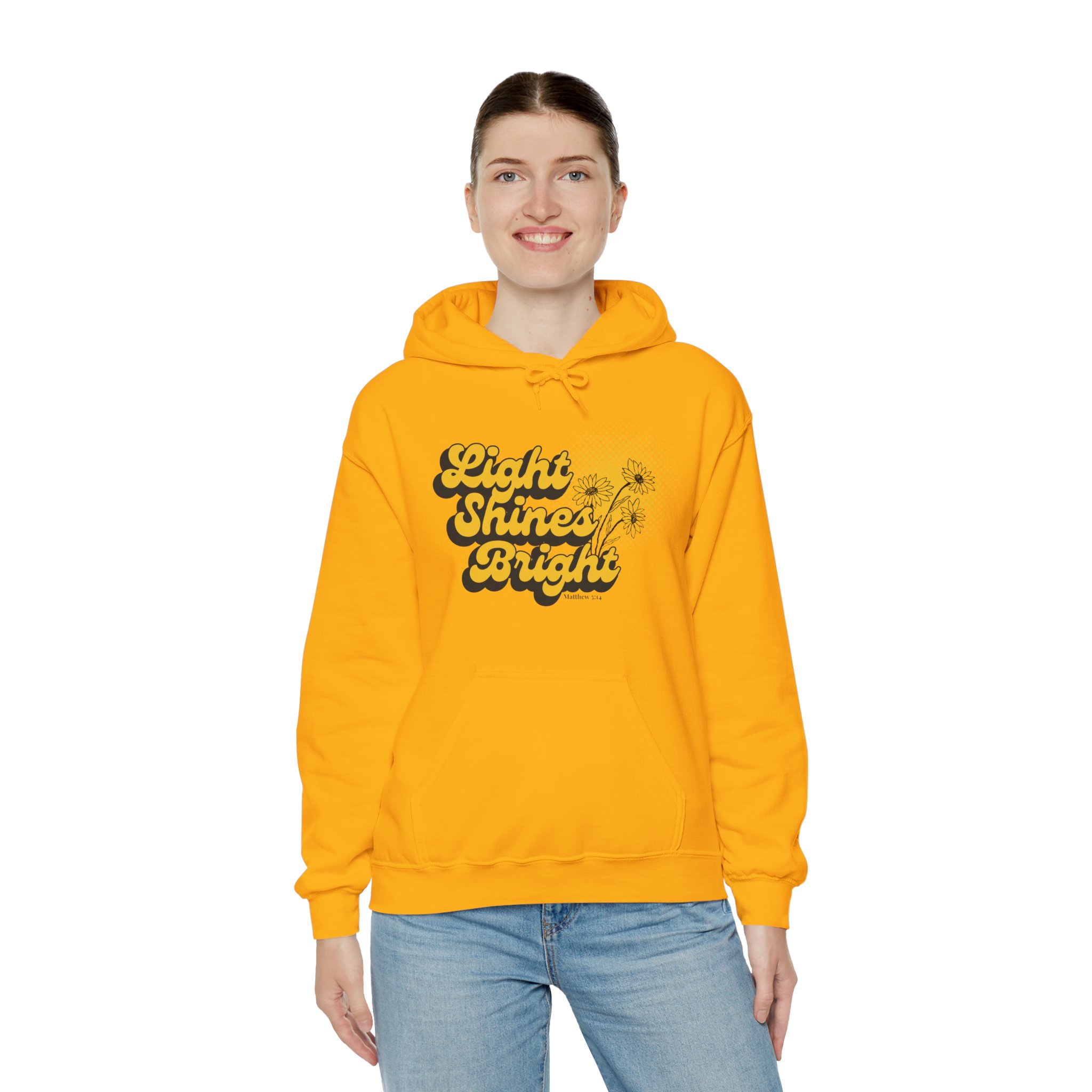 Women’s Hooded Sweatshirt: Light Shines Bright – Cozy & Inspirational Design - Image 5