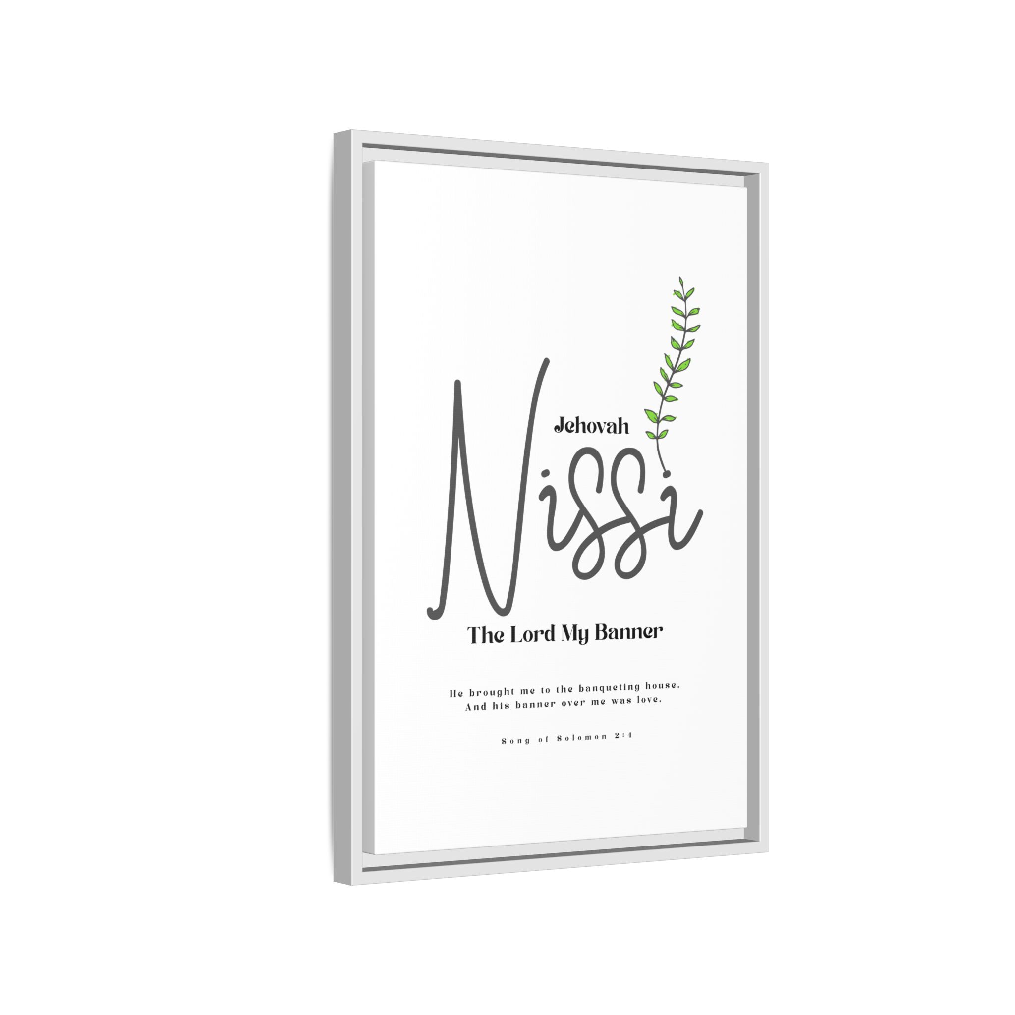 Jehovah Nissi Framed Canvas - "The Lord My Banner" Multi-Color Victory Wall Art - Image 46