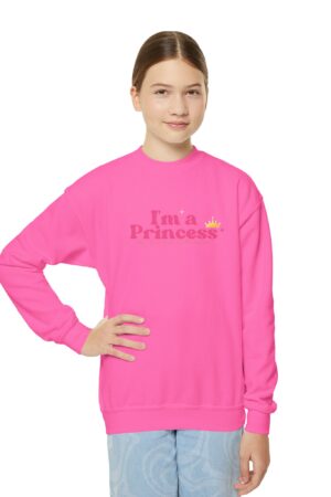 I Am a Princess – My Tiara Is in Heaven - Youth Crewneck Sweatshirt