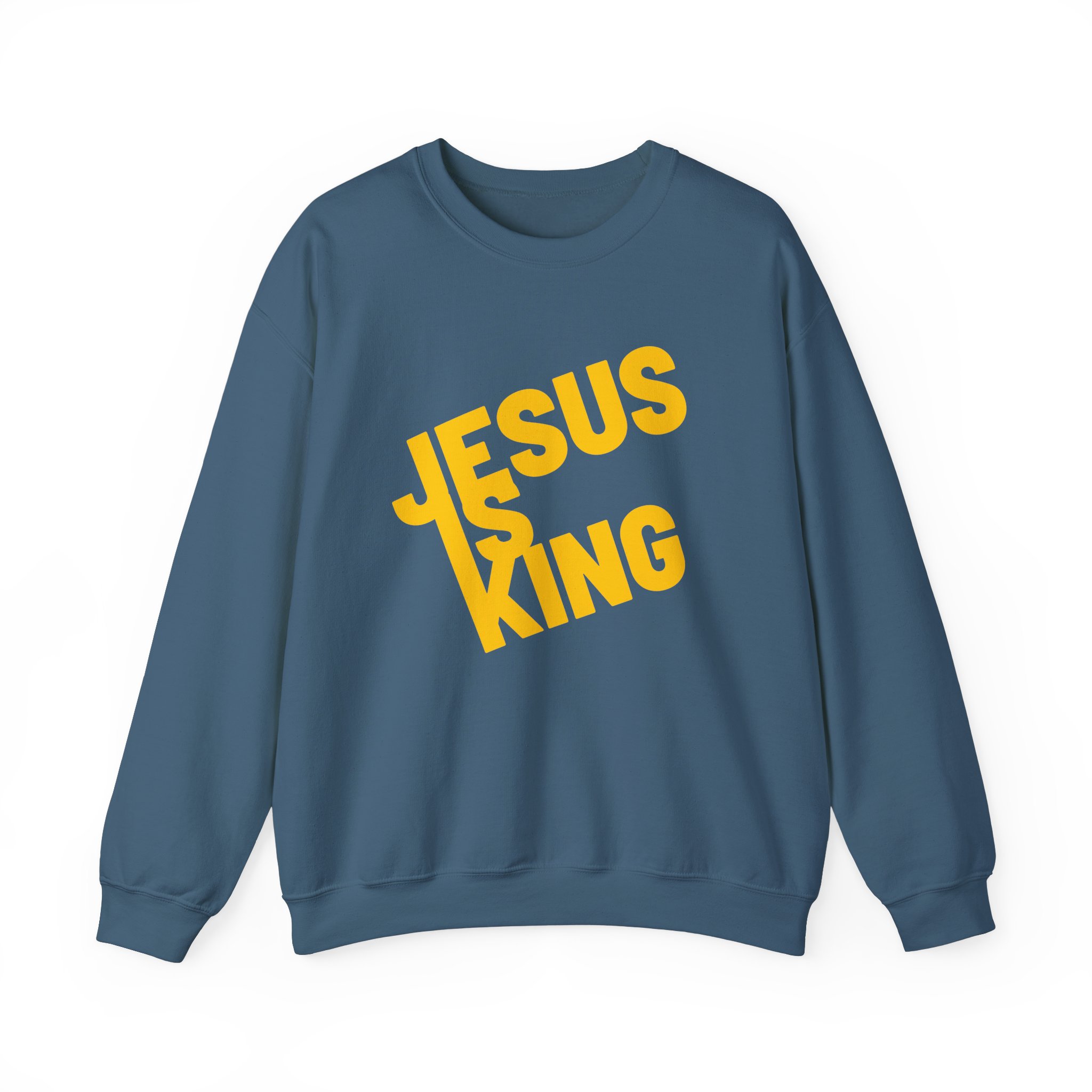 Jesus is King - Sweatshirt - Christian Apparel, Unisex Heavy Blend - Image 44