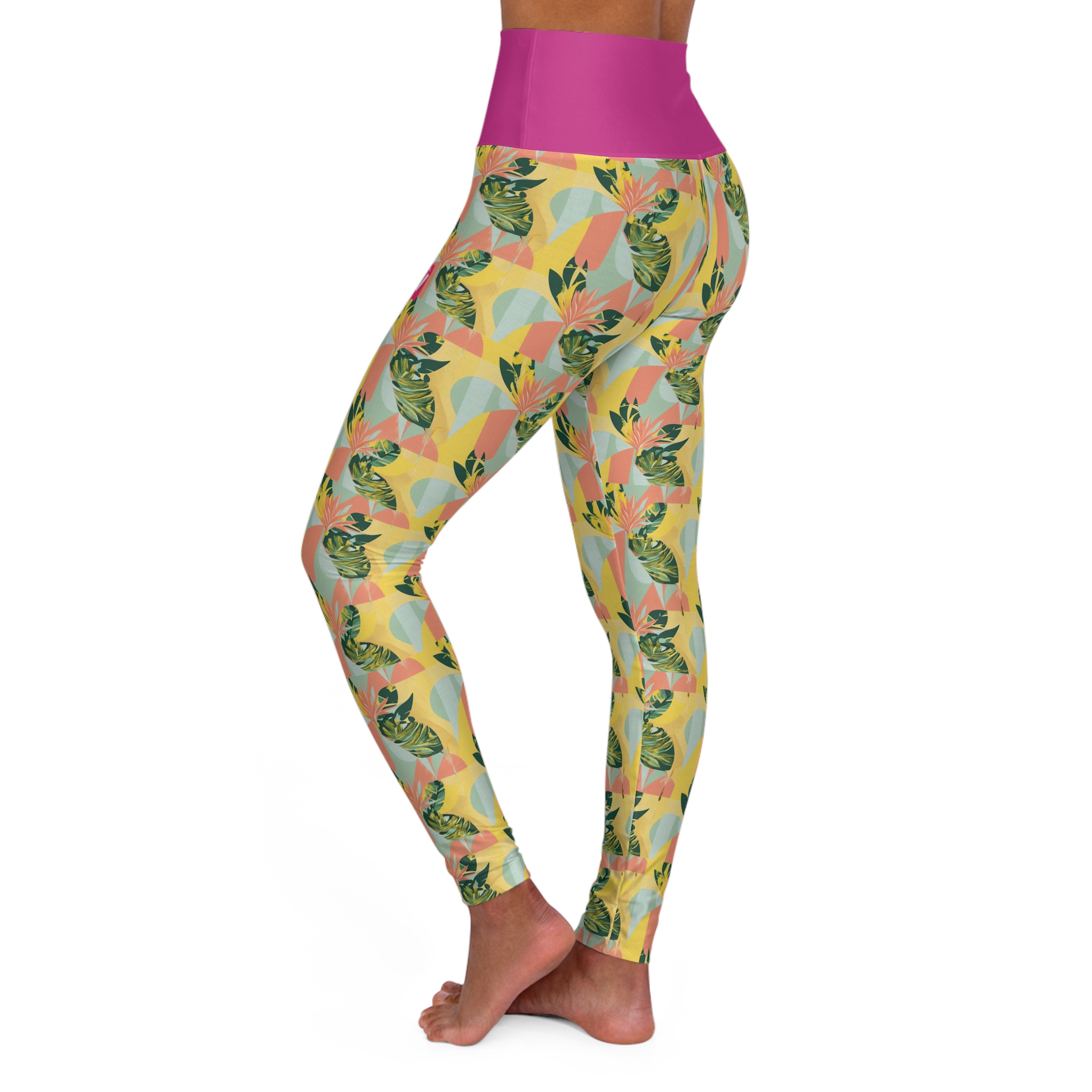 High Waste Workout Leggings - 'Before I Formed You' Christian Design - Image 3