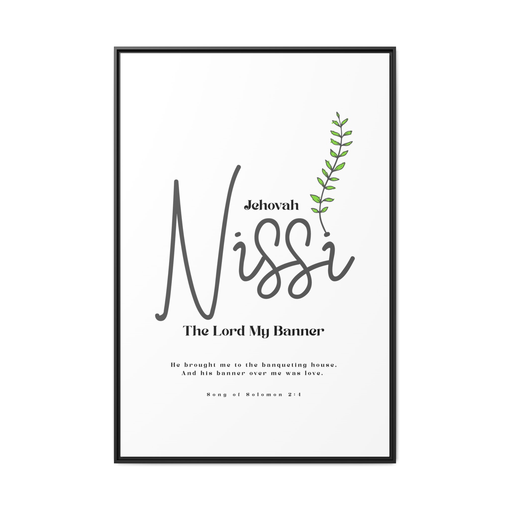 Jehovah Nissi Framed Canvas - "The Lord My Banner" Multi-Color Victory Wall Art - Image 49