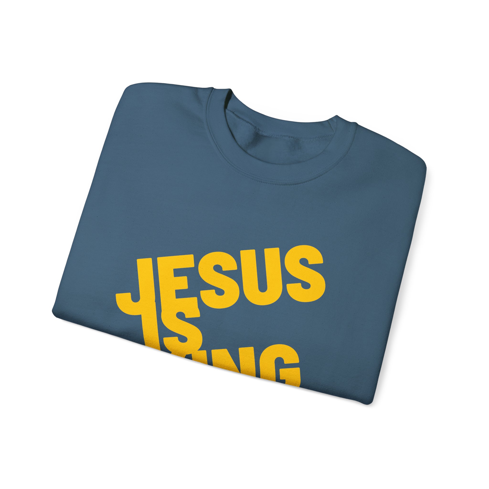 Jesus is King - Sweatshirt - Christian Apparel, Unisex Heavy Blend - Image 46