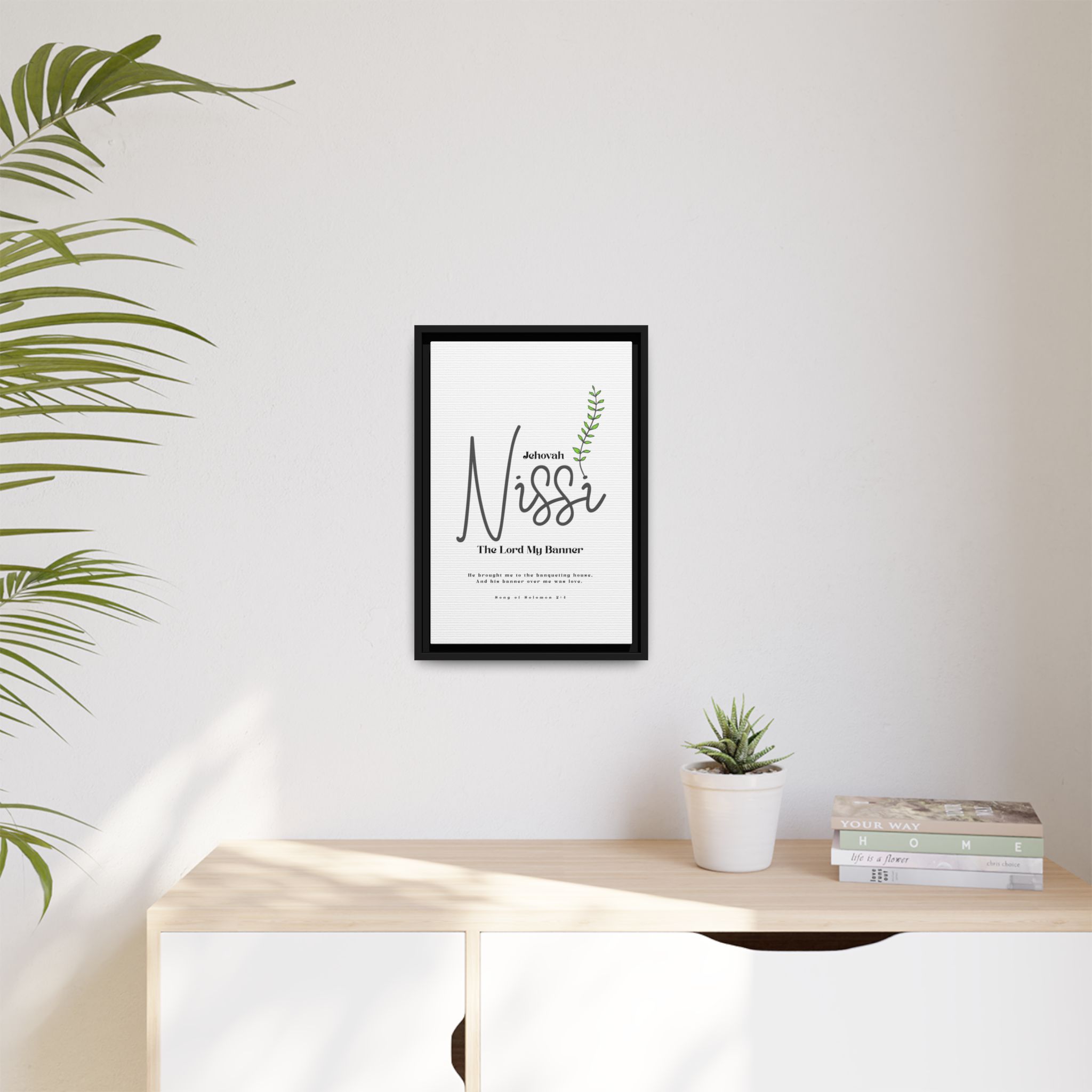 Jehovah Nissi Framed Canvas - "The Lord My Banner" Multi-Color Victory Wall Art - Image 27