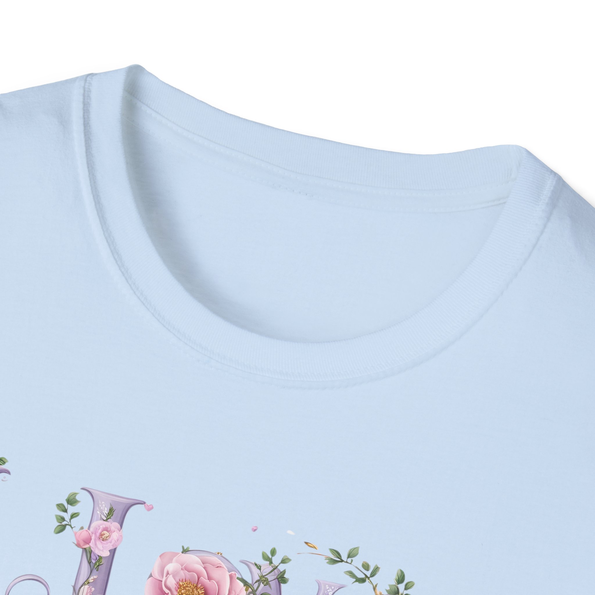 Floral 'I Love Jesus' T-Shirt - Feminine Christian Top - Soft Cotton Tee - Image 70