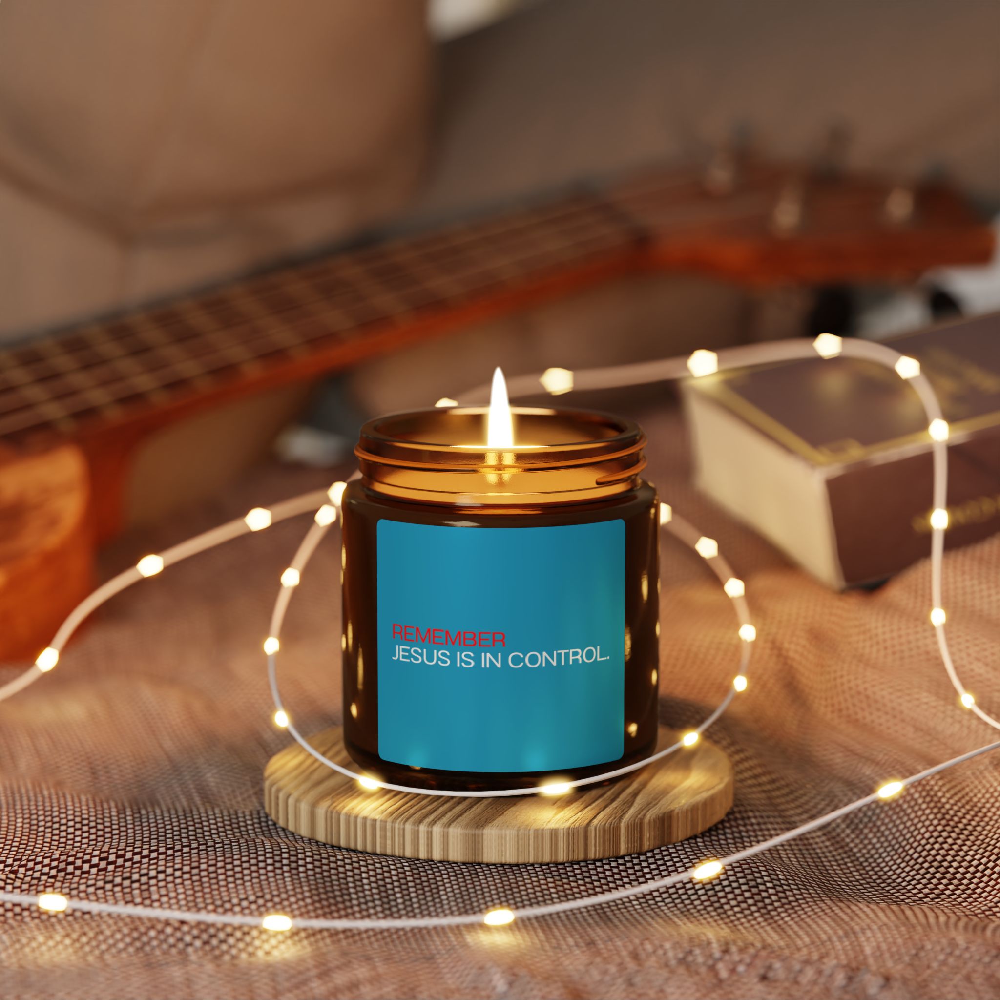 Remember: Jesus is in Control - Scented Candle - Christian Home Decor - Image 8