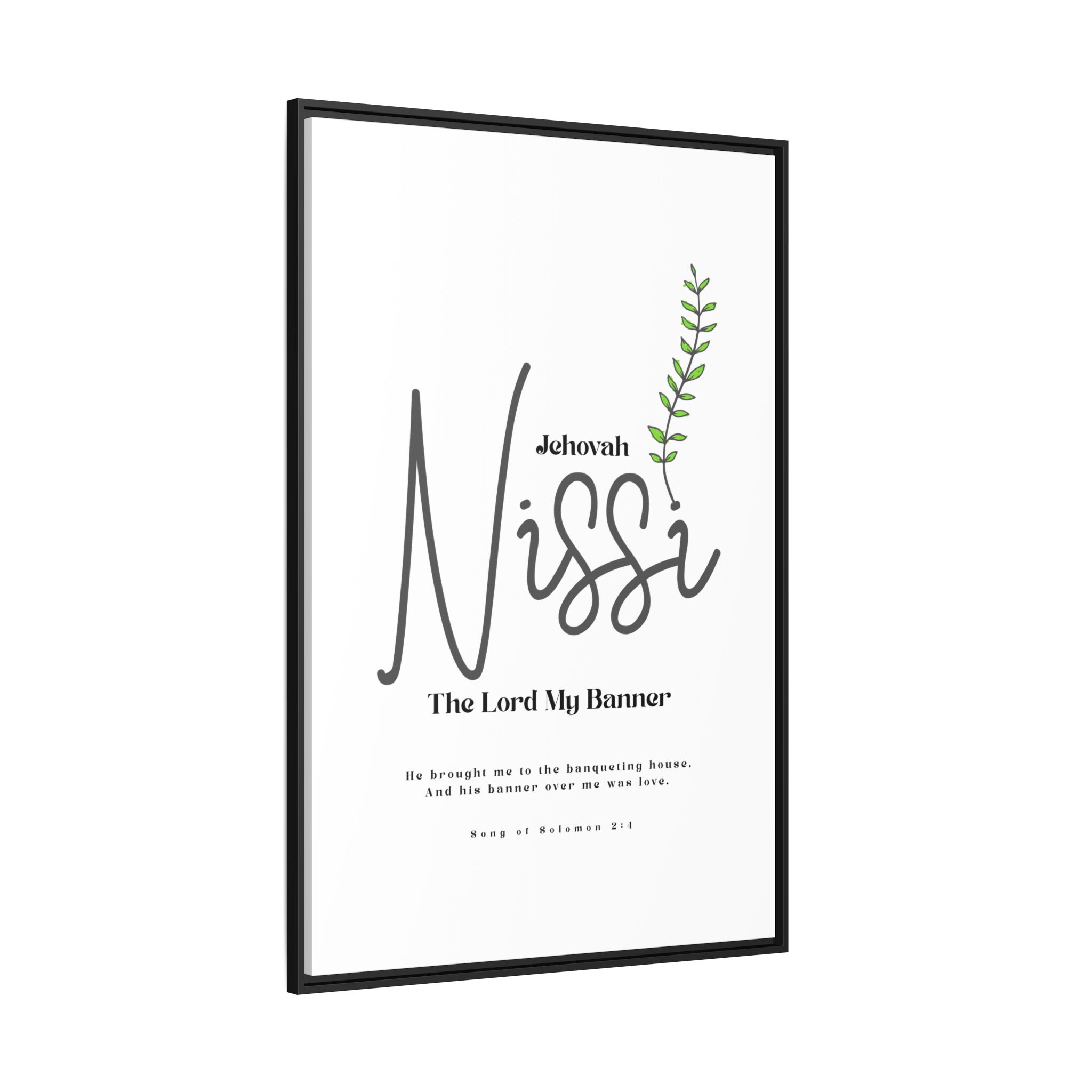 Jehovah Nissi Framed Canvas - "The Lord My Banner" Multi-Color Victory Wall Art - Image 6
