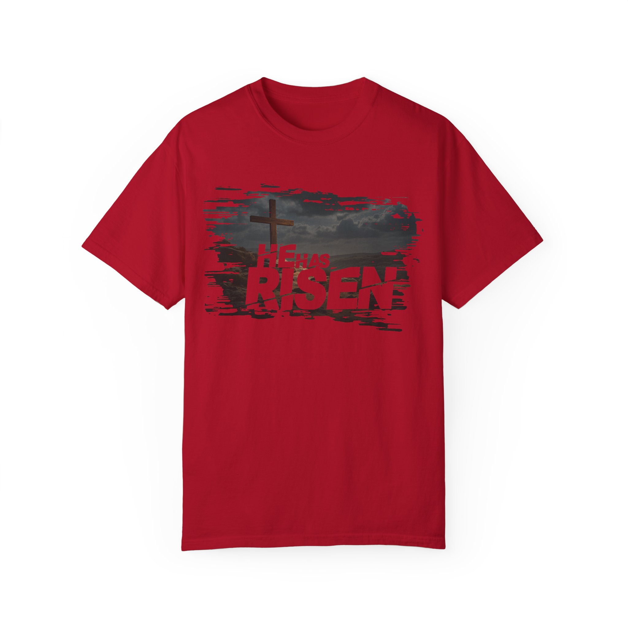 He Has Risen Matthew 28:6 v2 - Inspirational Unisex Christian T-Shirt by Love316 - Image 53