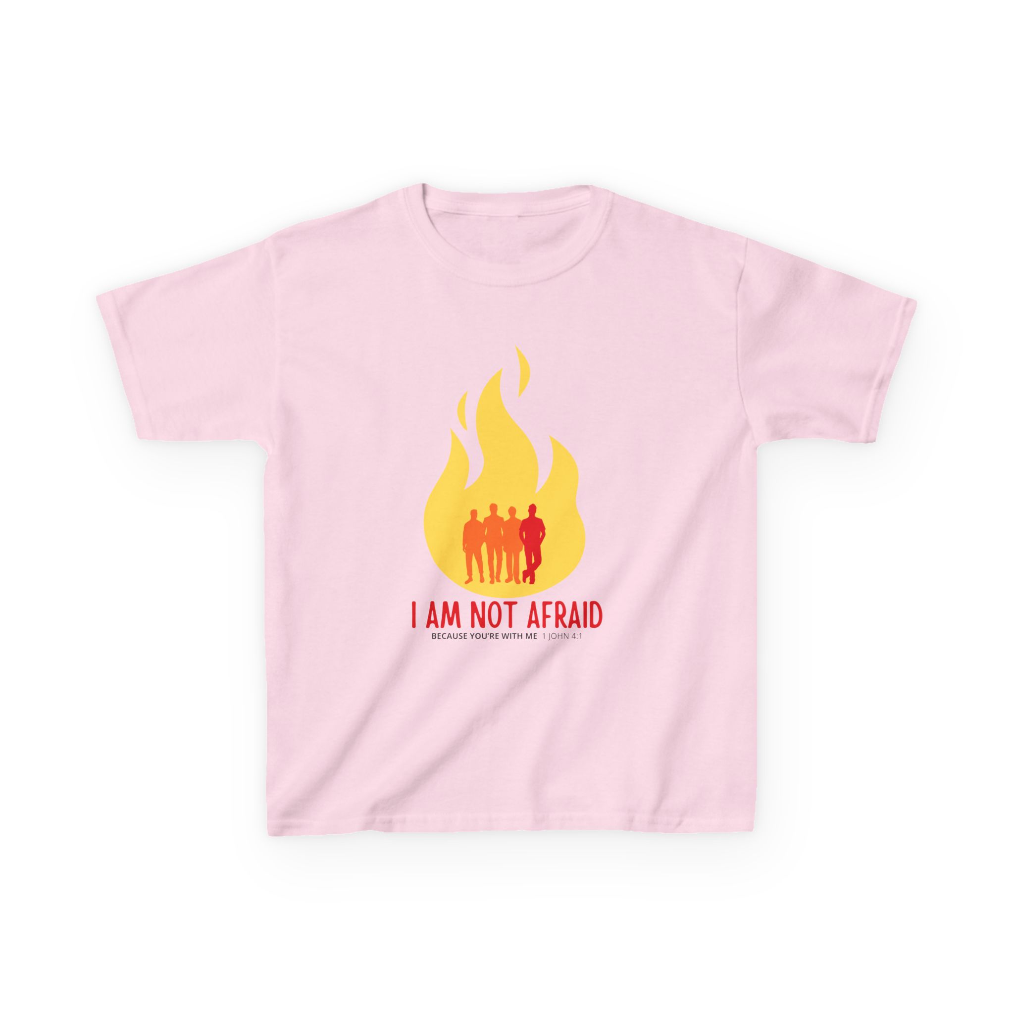 I Am Not Afraid - Kids Tee - 1 John 4:1, Christian Apparel - Image 18