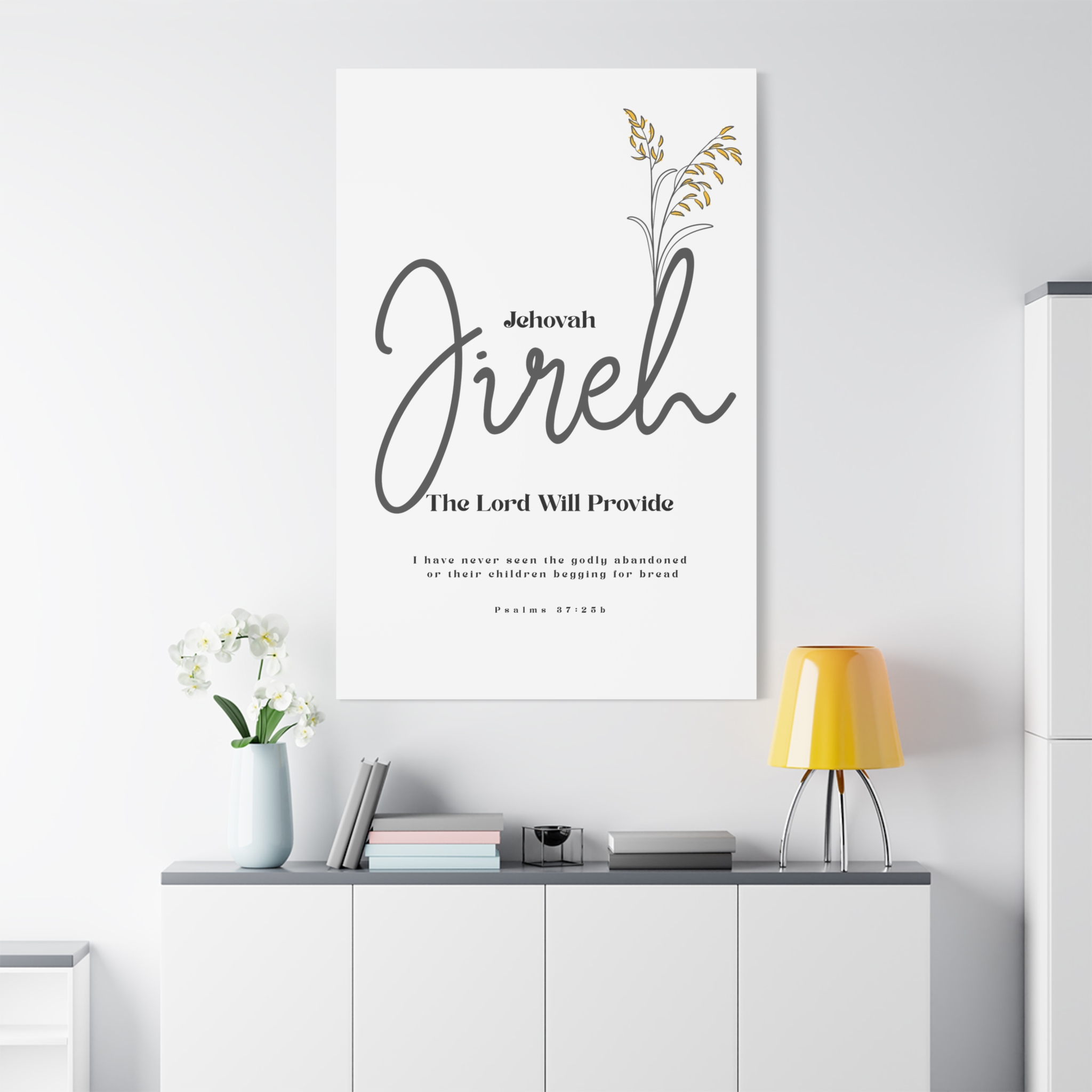 Jehovah Jireh Canvas - Minimalist 'The Lord Will Provide' Wall Art, Ready to Hang - Image 27