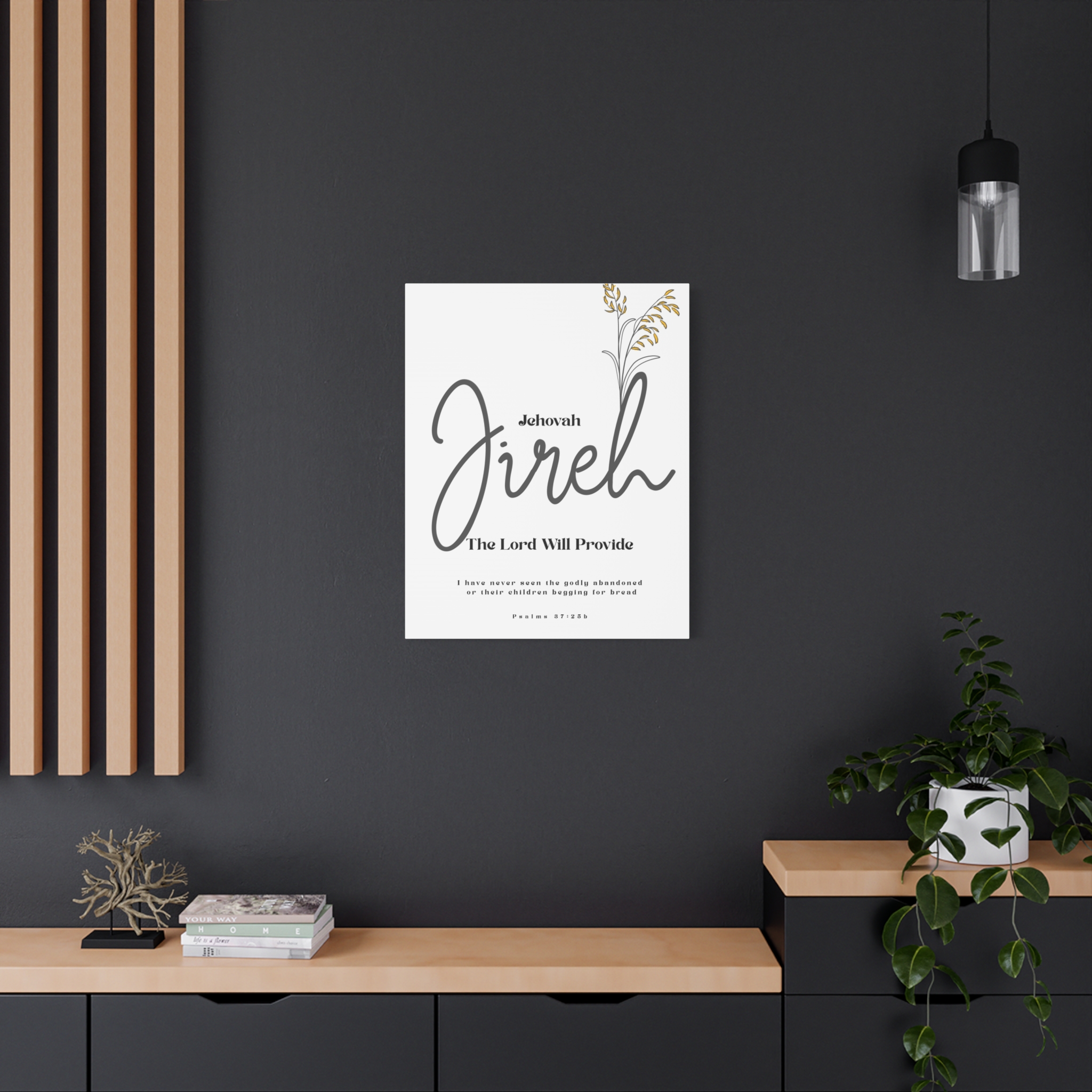 Jehovah Jireh Canvas - Minimalist 'The Lord Will Provide' Wall Art, Ready to Hang - Image 16