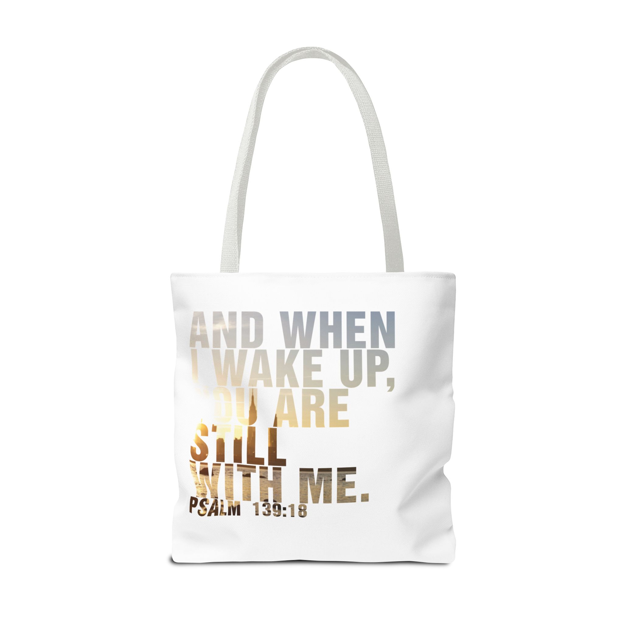 Inspirational 'And When I Wake Up' Tote Bag – Psalm 139:18, Durable & Stylish - Image 34