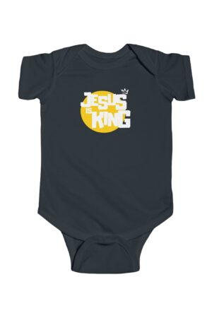 Infant Bodysuit: Jesus is King – Simple & Inspirational Design