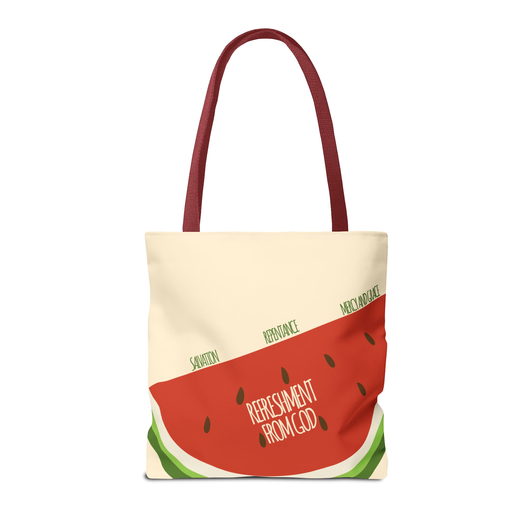 Watermelon Tote Bag - 'Salvation, Repentance, Mercy & Grace' Design, Perfect for Summer - Image 10
